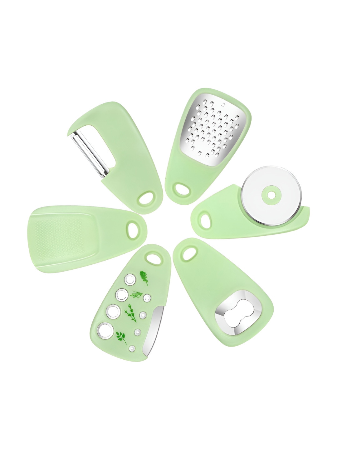 

P-Plus International Green 6 Pieces Kitchen Tools