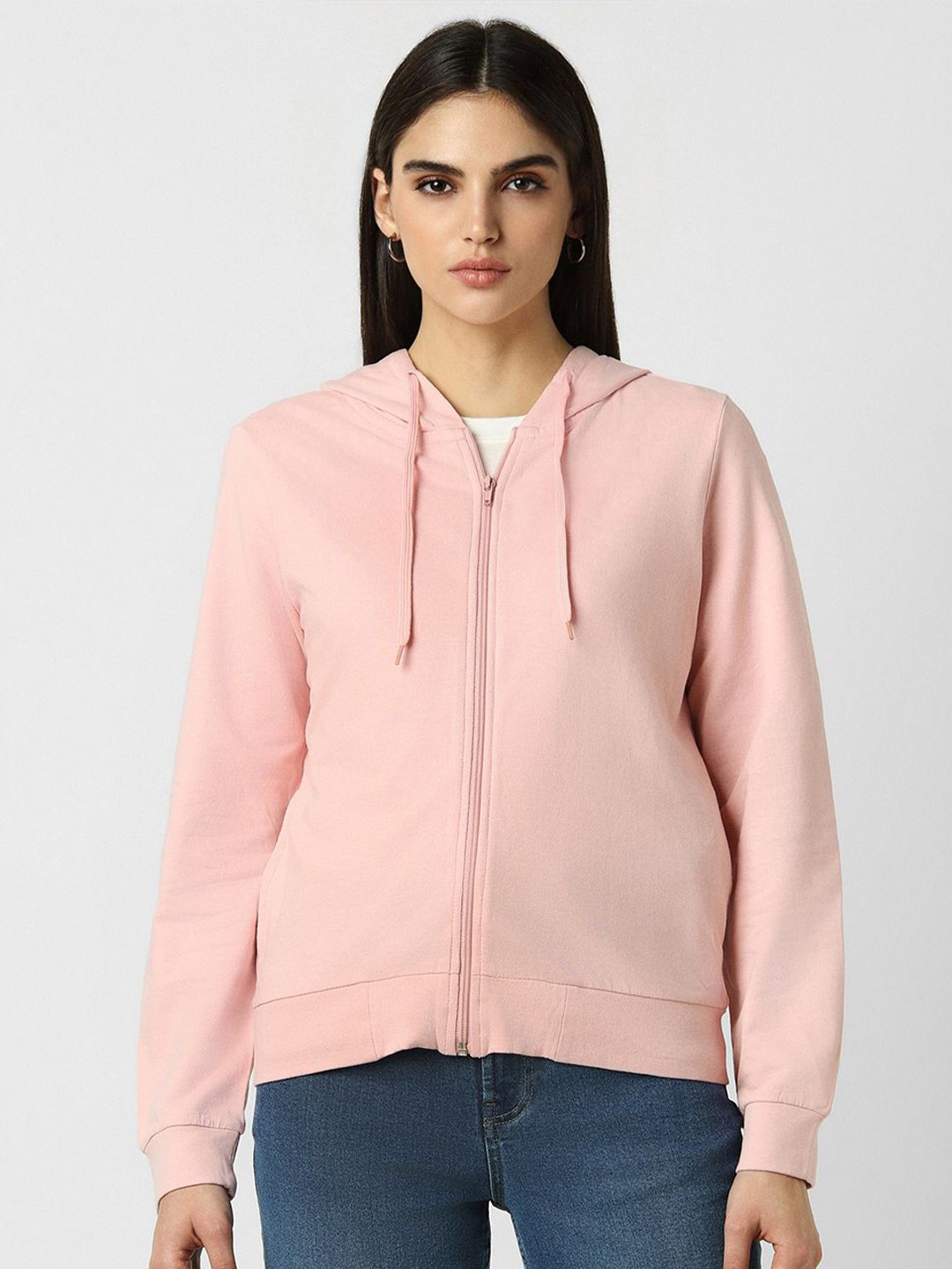 

Van Heusen Woman Women Solid Hooded Neck Sweatshirt, Pink