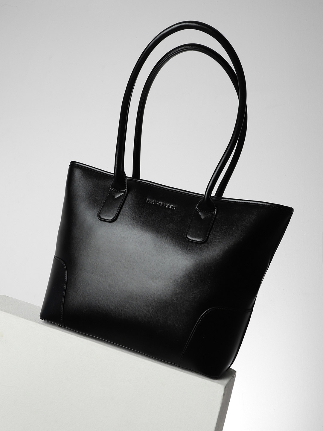 

Van Heusen Woman PU Structured Shoulder Bag with Tasselled, Black