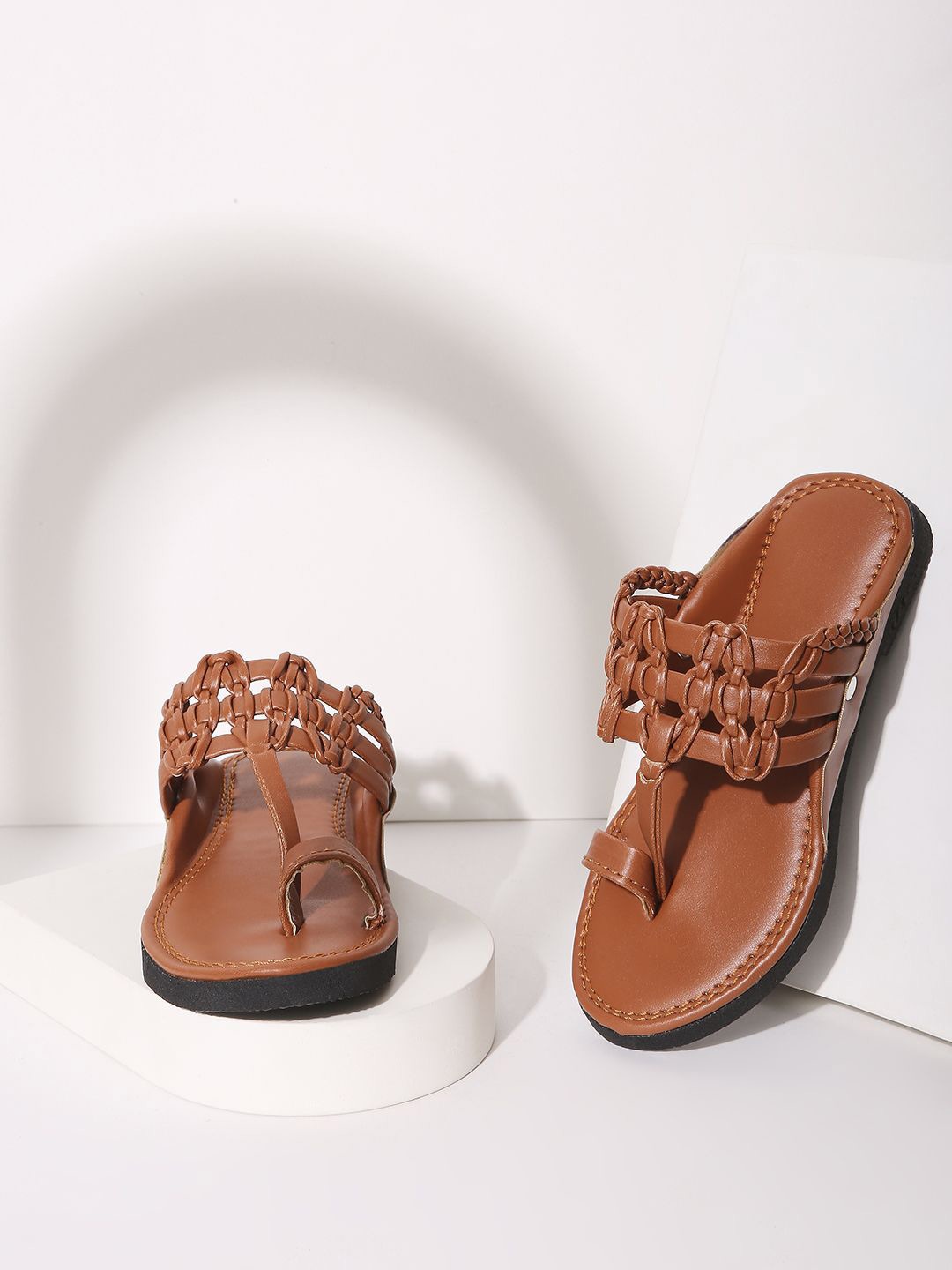 

KID1 Boys Ethnic Comfort Sandals, Brown
