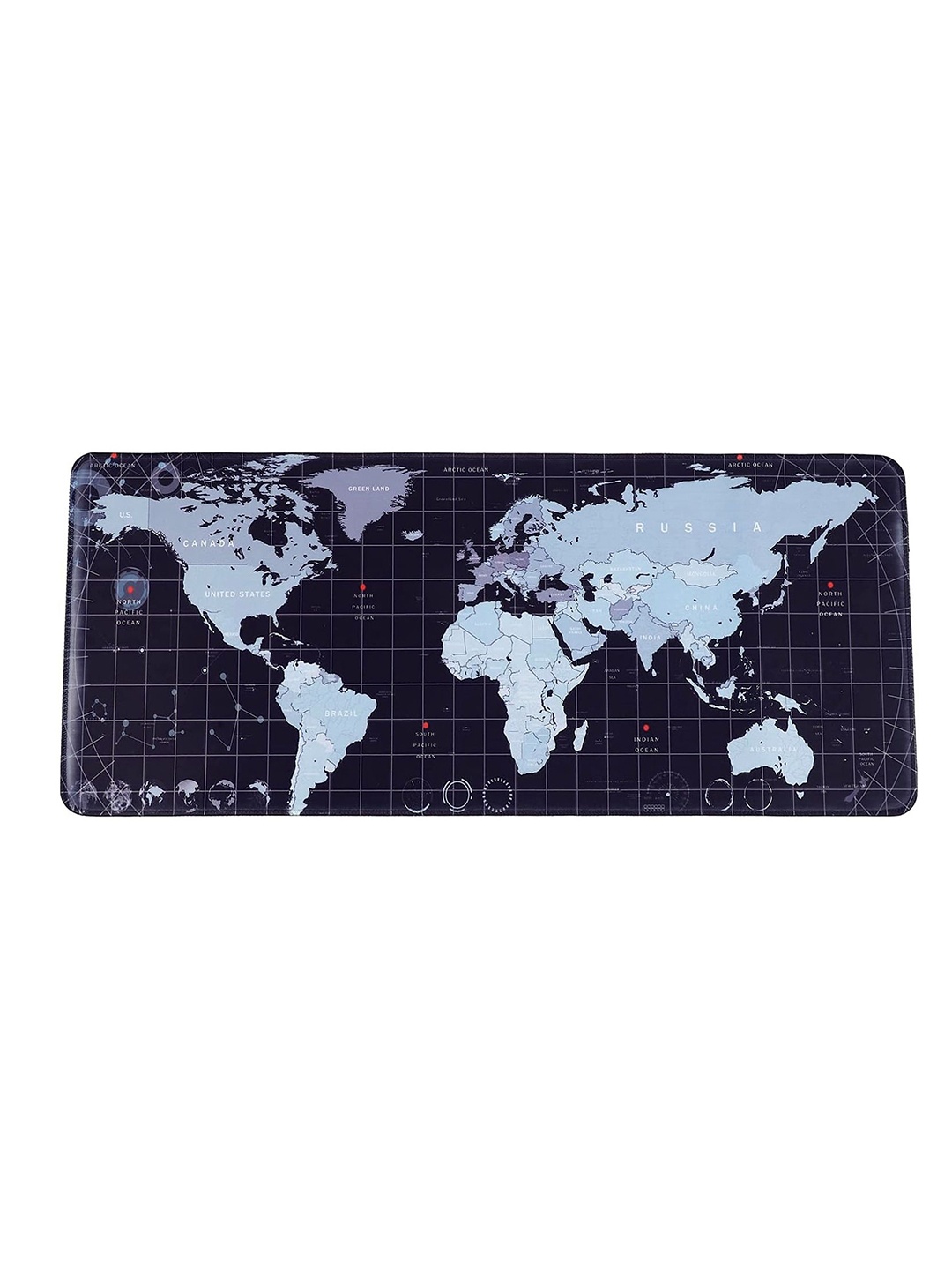 

MUREN Black & Blue Printed Anti-Slip Rubber Base Mouse Pad