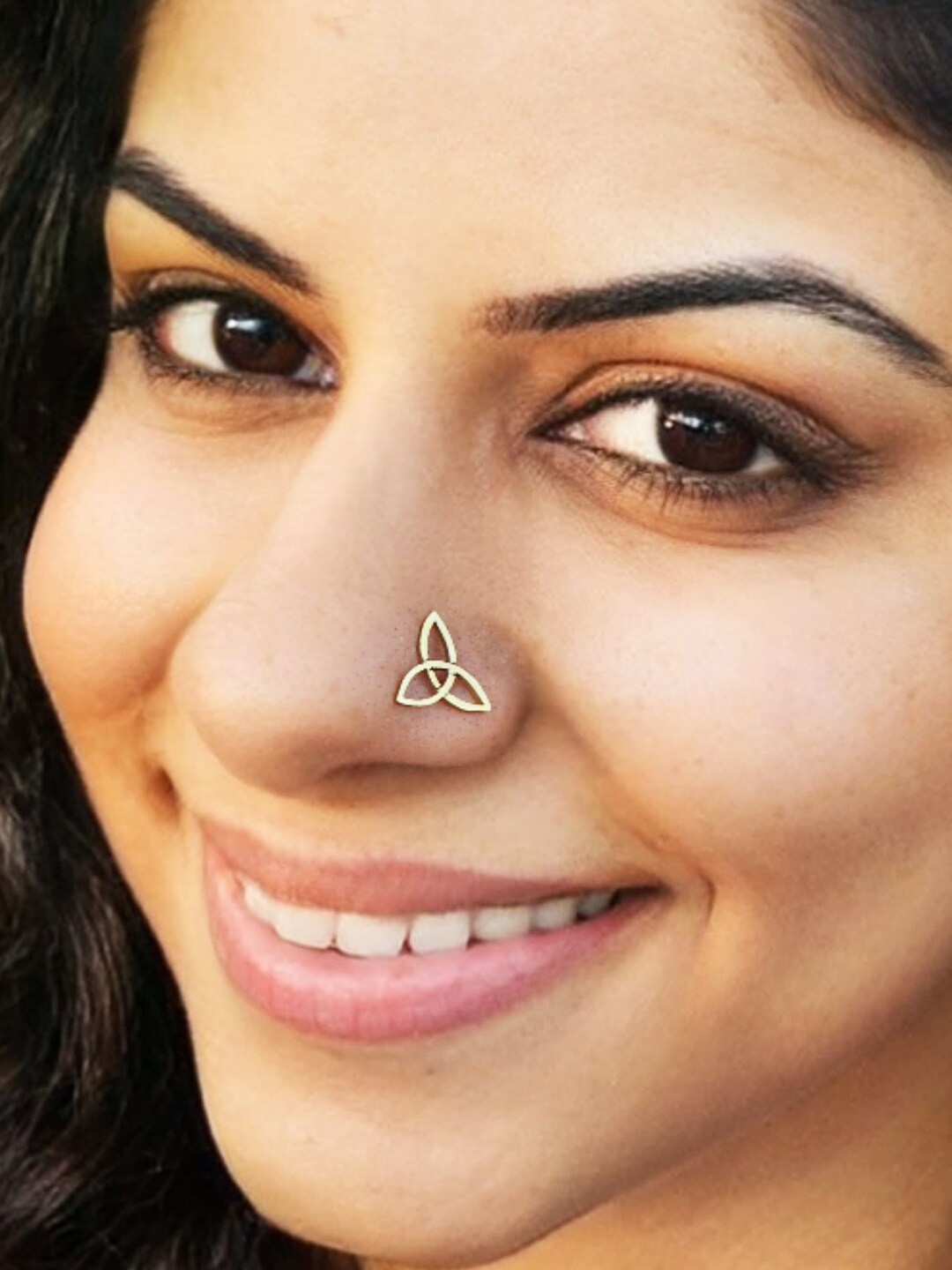 

Goldnera Brass-Plated Stud Nosepin, Gold