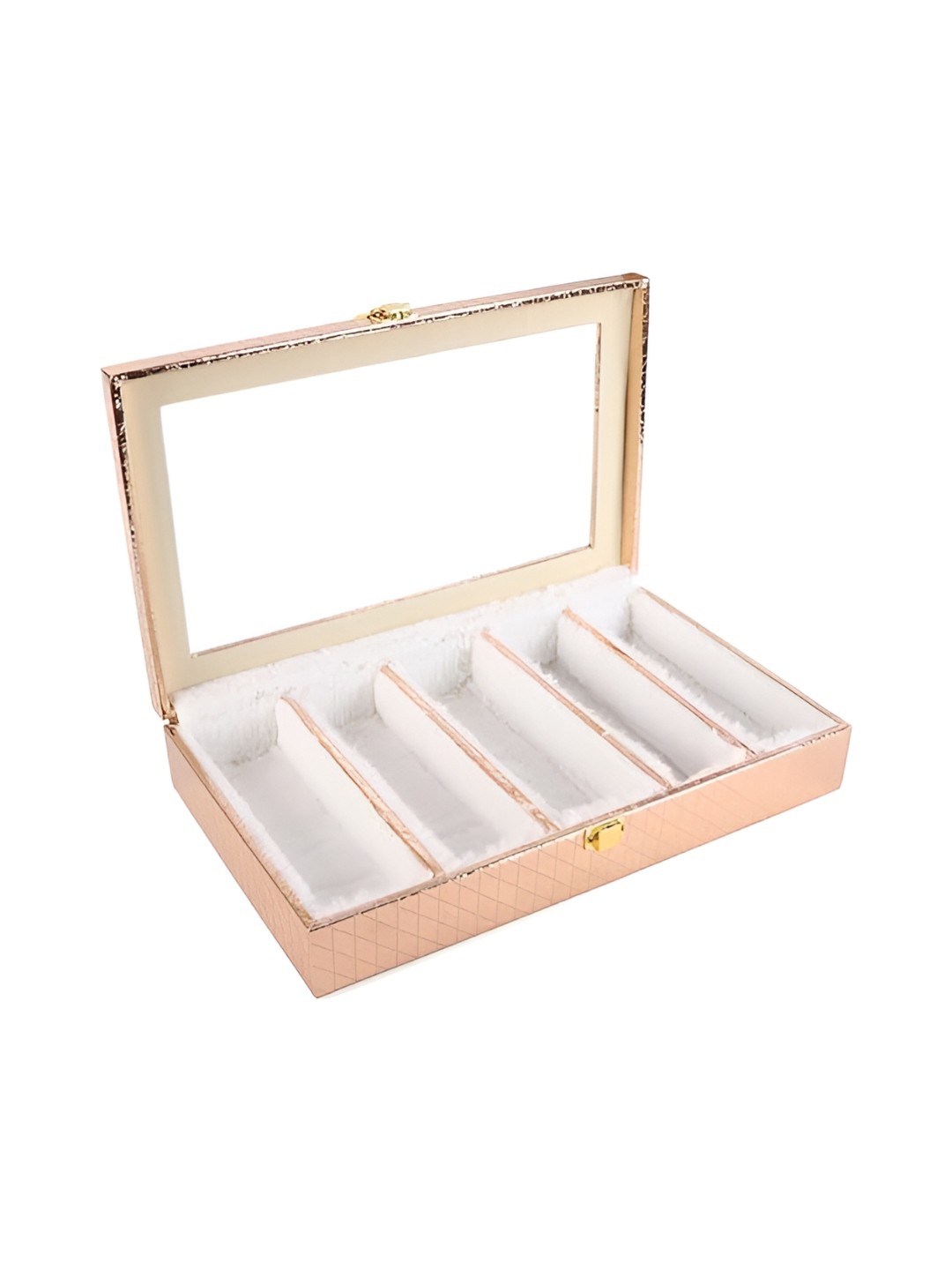 

THE HOME CO. Copper Toned & White Textured Jewellery Organiser