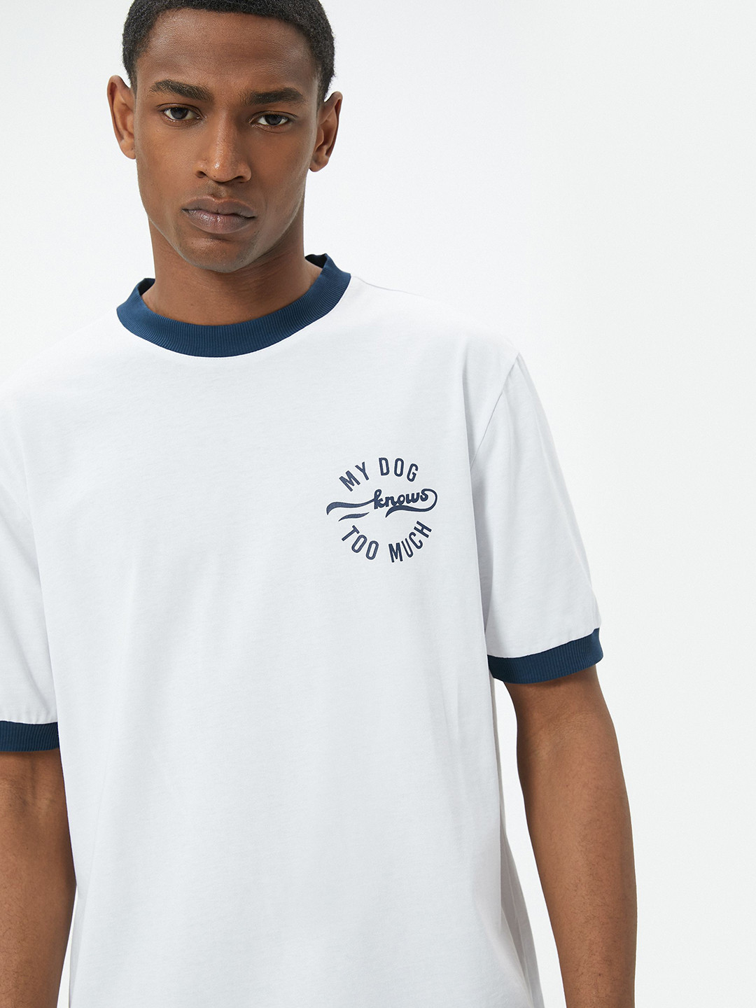 

Koton Men Typography Round Neck T-shirt, White