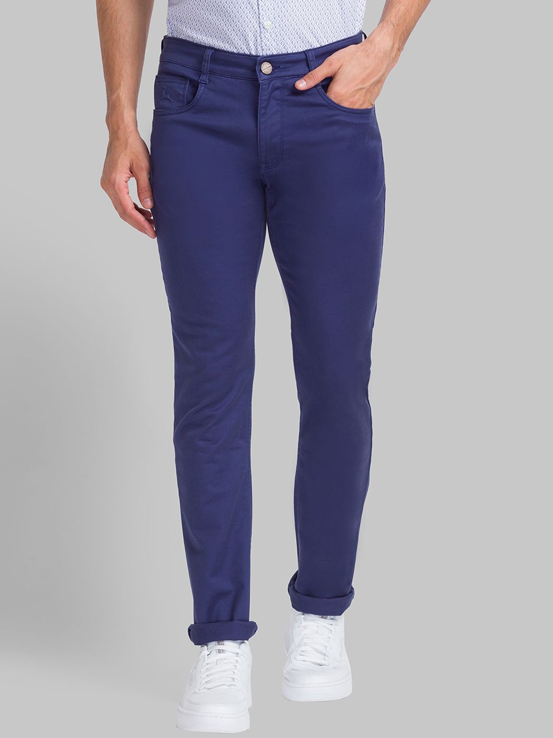 

Parx Men Slim Fit Low-Rise Jeans, Blue