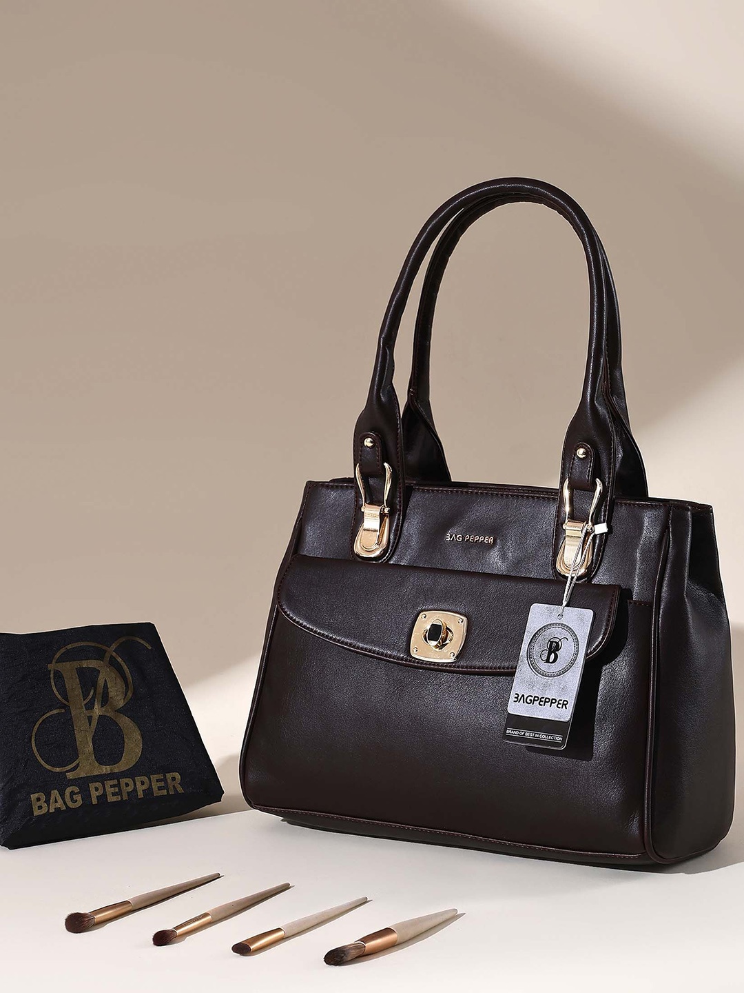 

Bag Pepper Women Structured Handheld Bag, Black