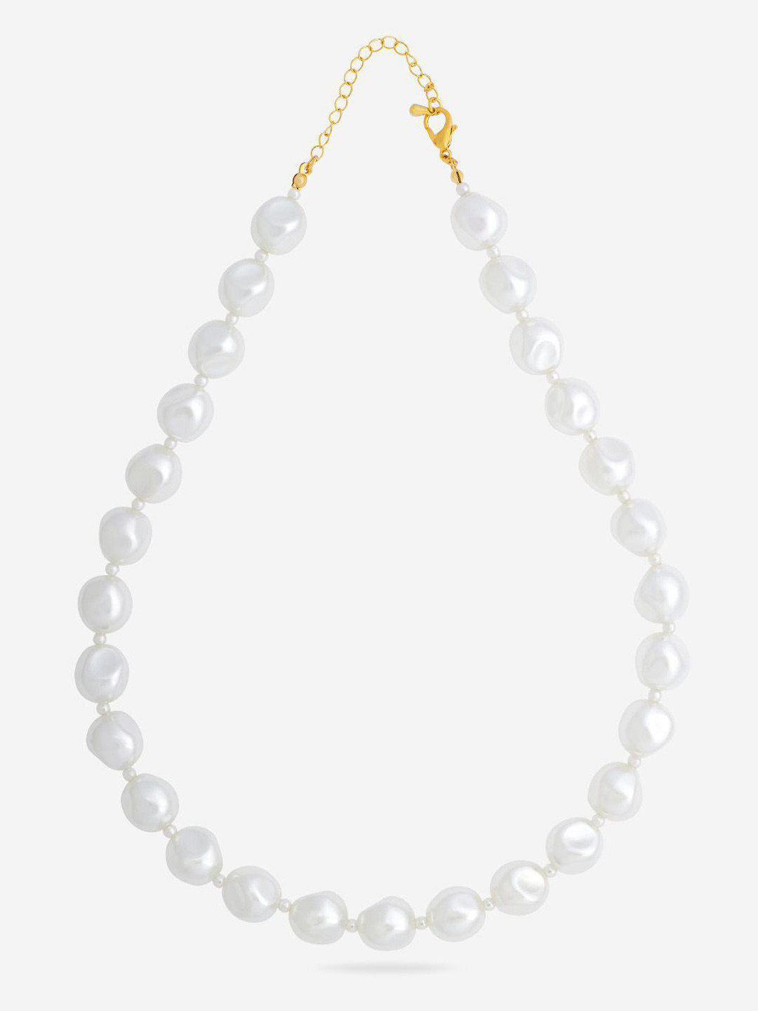 

Kushal's Fashion Jewellery Gold-Plated Pearl Necklace, White