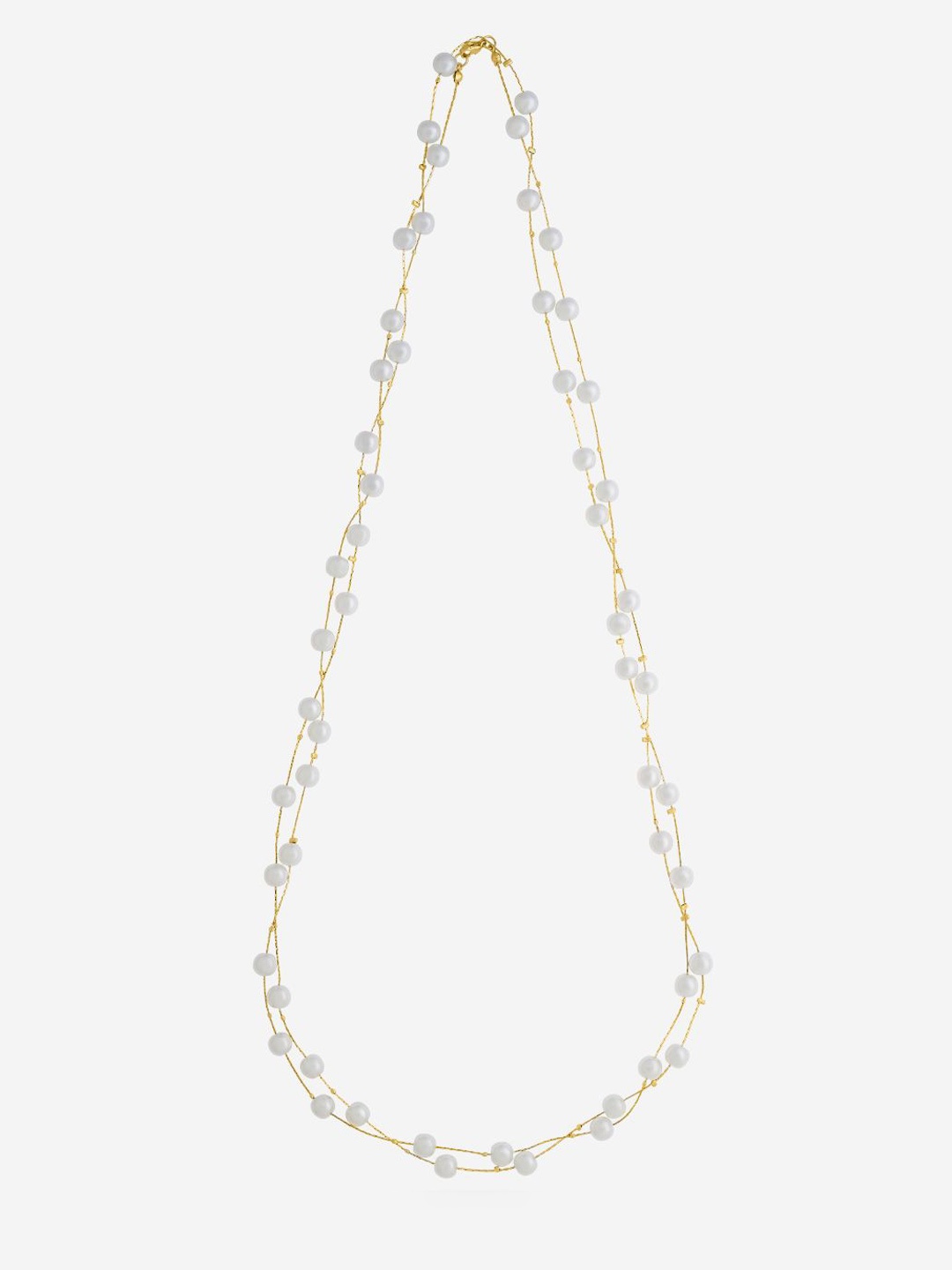 

Kushal's Fashion Jewellery Gold-Plated Layered Necklace, White