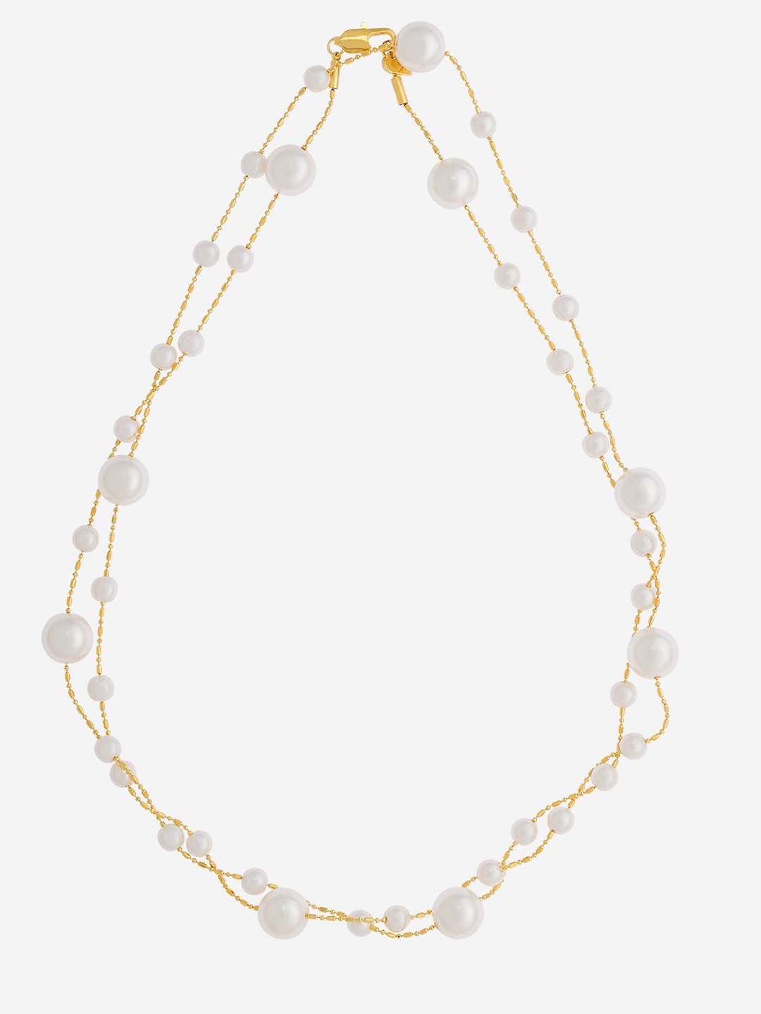 

Kushal's Fashion Jewellery Gold-Plated Necklace, White