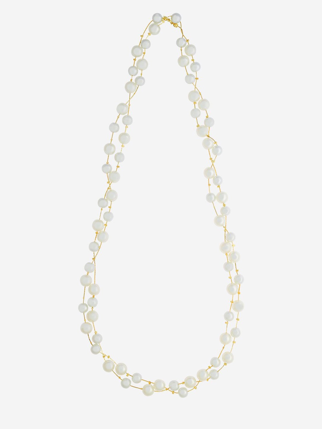 

Kushal's Fashion Jewellery Gold-Plated Necklace, White