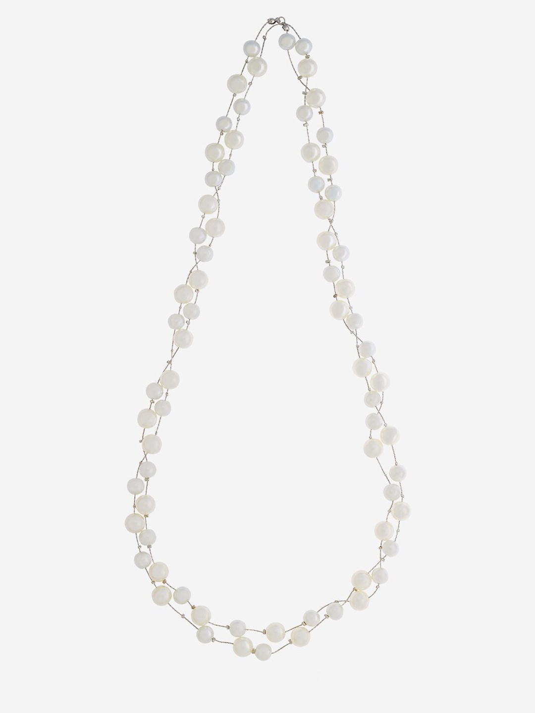 

Kushal's Fashion Jewellery Rhodium-Plated Necklace, White