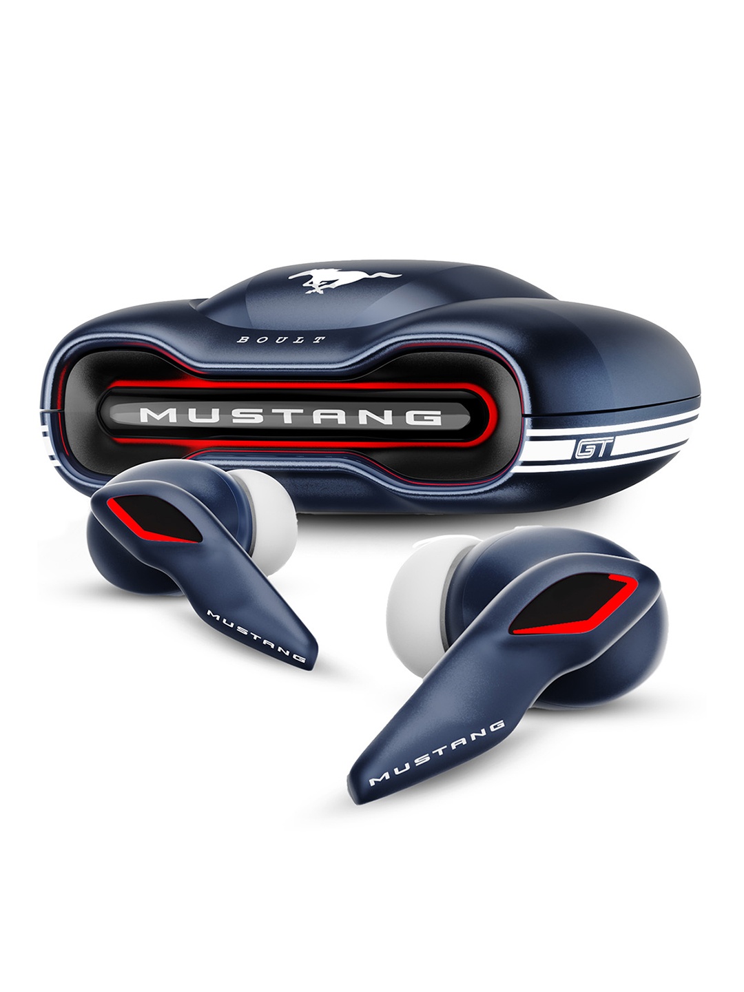 

BOULT AUDIO Mustang Torq Earbuds with 50H Playtime, Blue