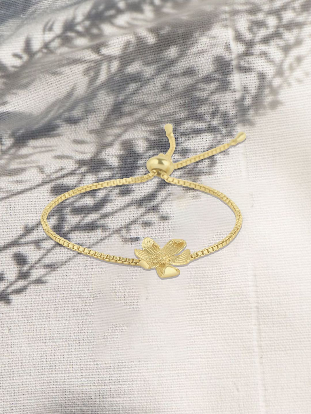 

Adwitiya Collection Women Brass Gold-Plated Wraparound Bracelet