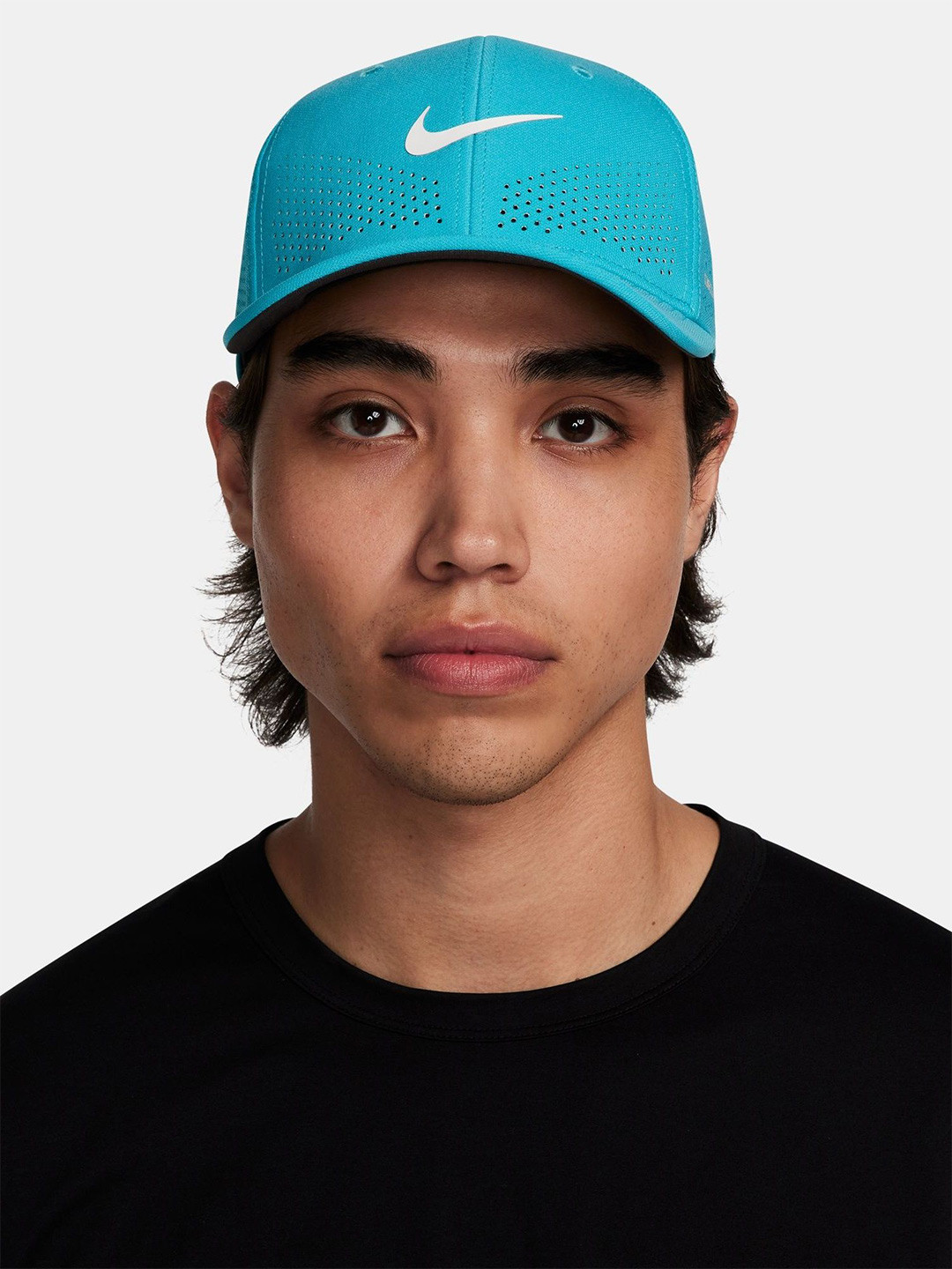 

Nike Unisex Dri-FIT ADV Rise Structured SwooshFlex Cap, Blue