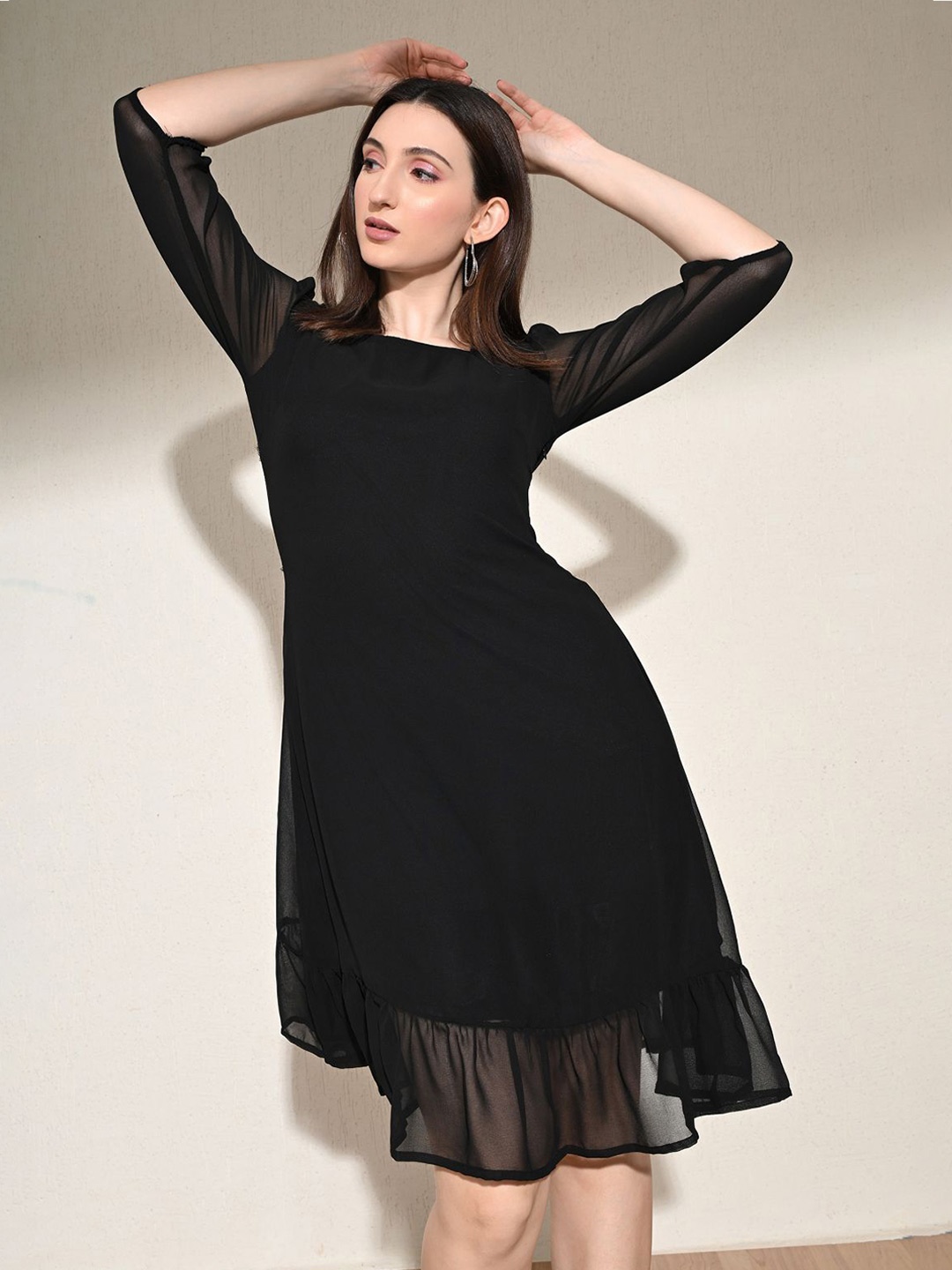 

IUGA A-Line Dress, Black