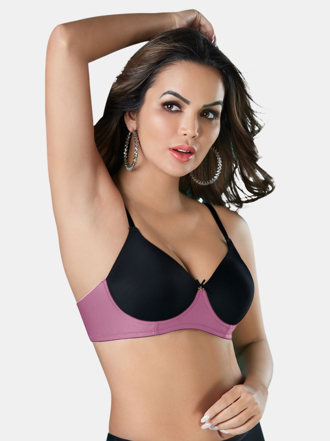 

Dazzle Medium Coverage Lightly Padded Non-Wired T-shirt Bra-All Day Comfort, Pink