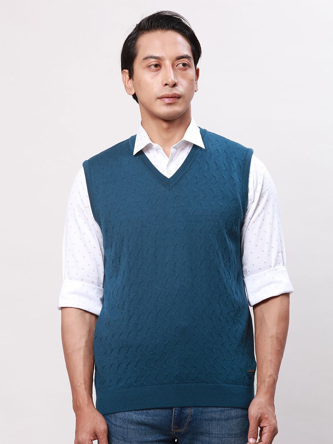 

Park Avenue Men Cable Knit Sweater Vest, Green