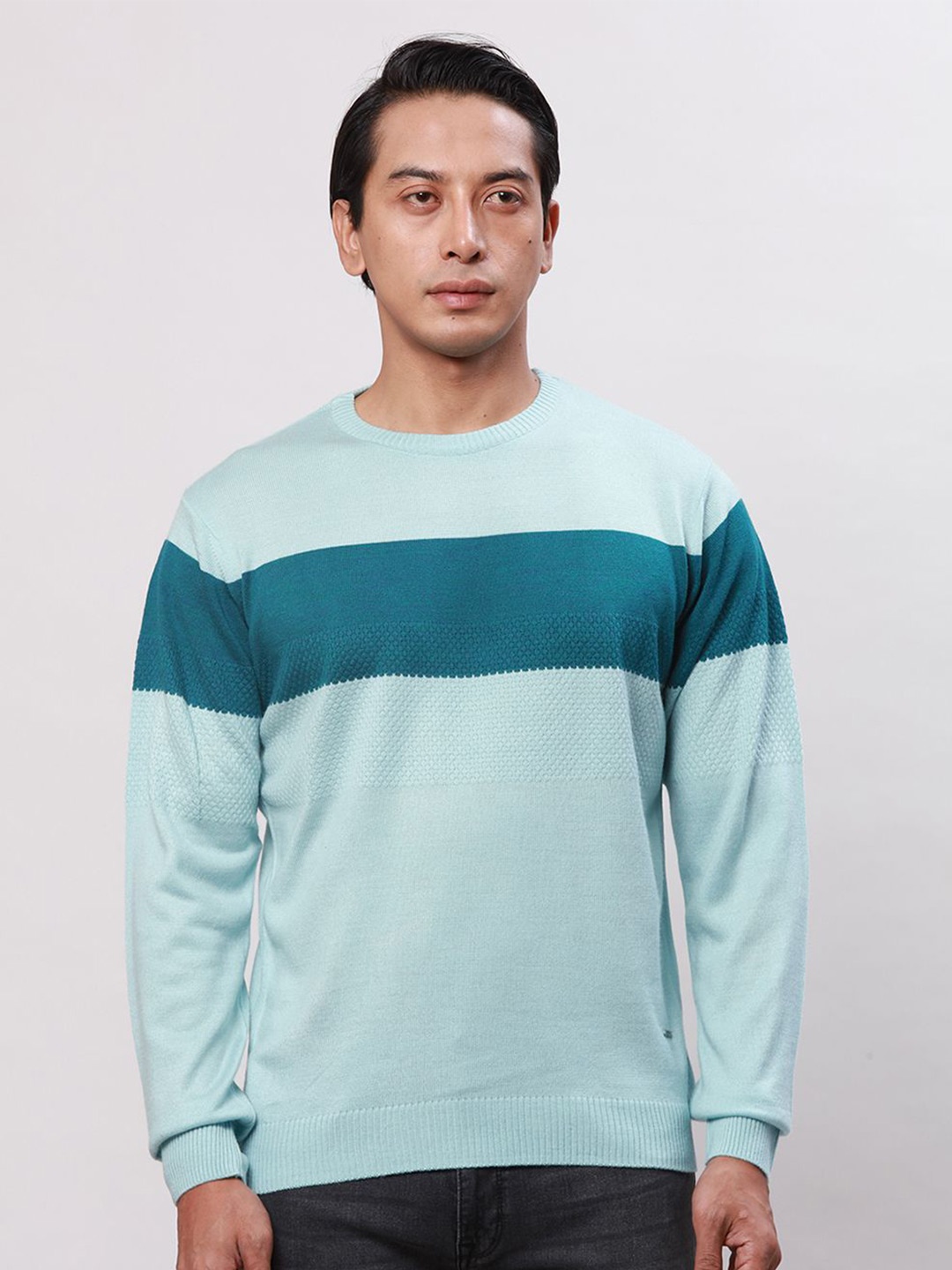 

Park Avenue Men Striped Pullover, Blue