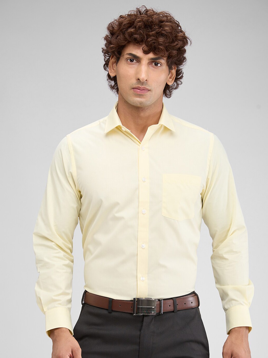 

Park Avenue Men Opaque Formal Shirt, Yellow