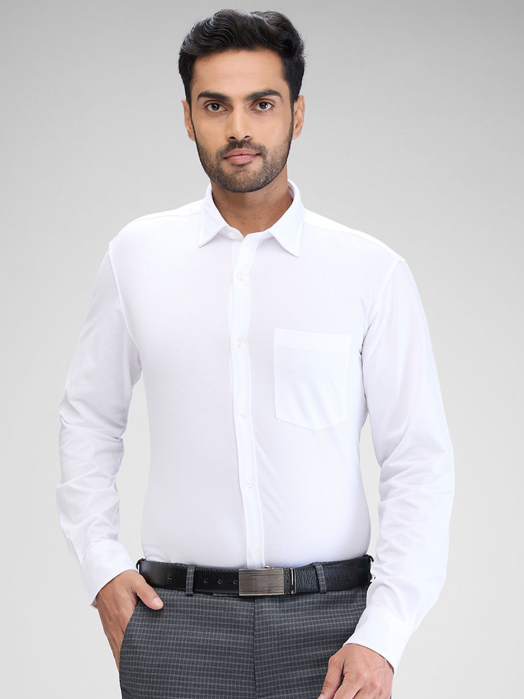 

Park Avenue Men Slim Fit Opaque Formal Shirt, White