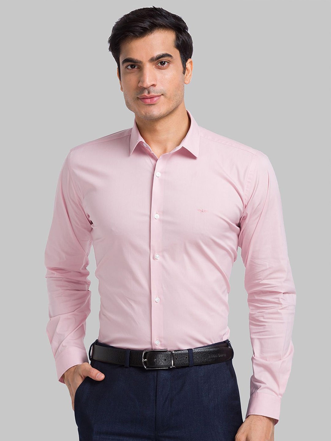 

Park Avenue Men Slim Fit Opaque Formal Shirt, Red