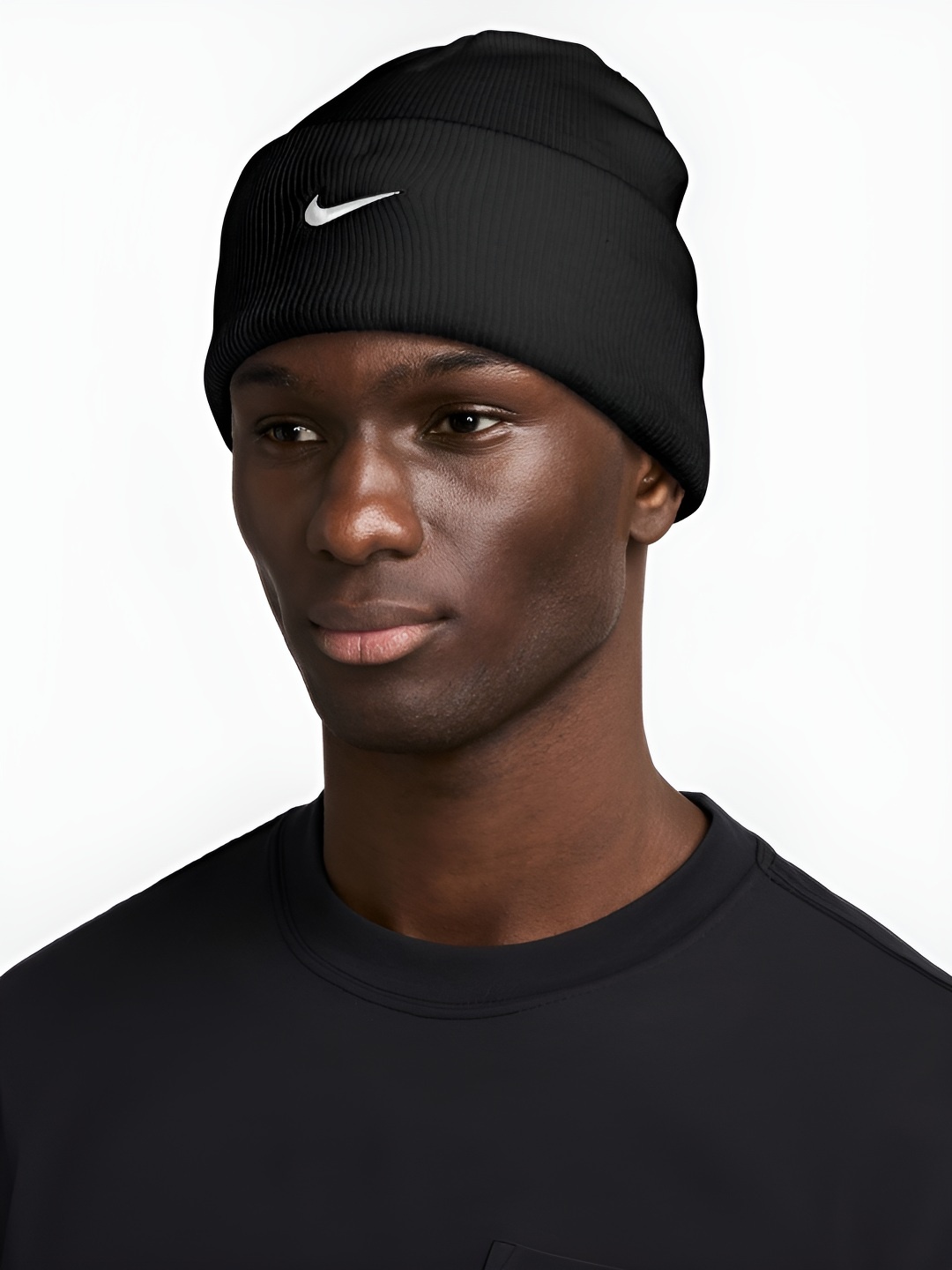 

Nike Unisex Peak Swoosh Beanie, Black