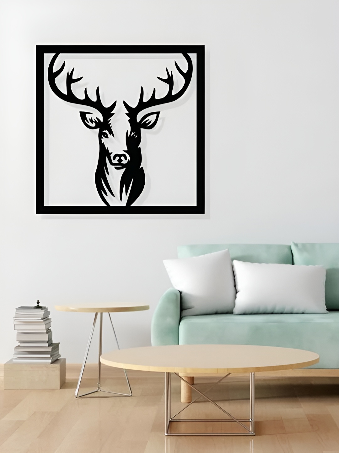 

Artrooms Deer Metal Wall Art, Black