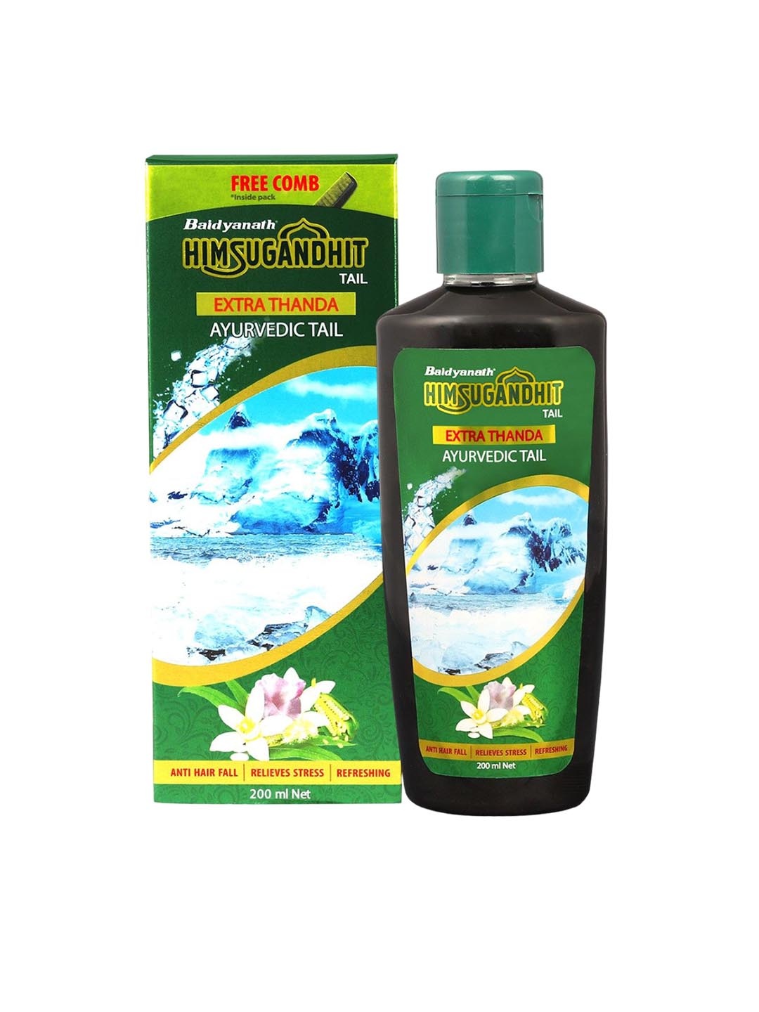 

Baidyanath Himsugandhit Tel With Sesame Seeds & Kapoor - 200ml, Black