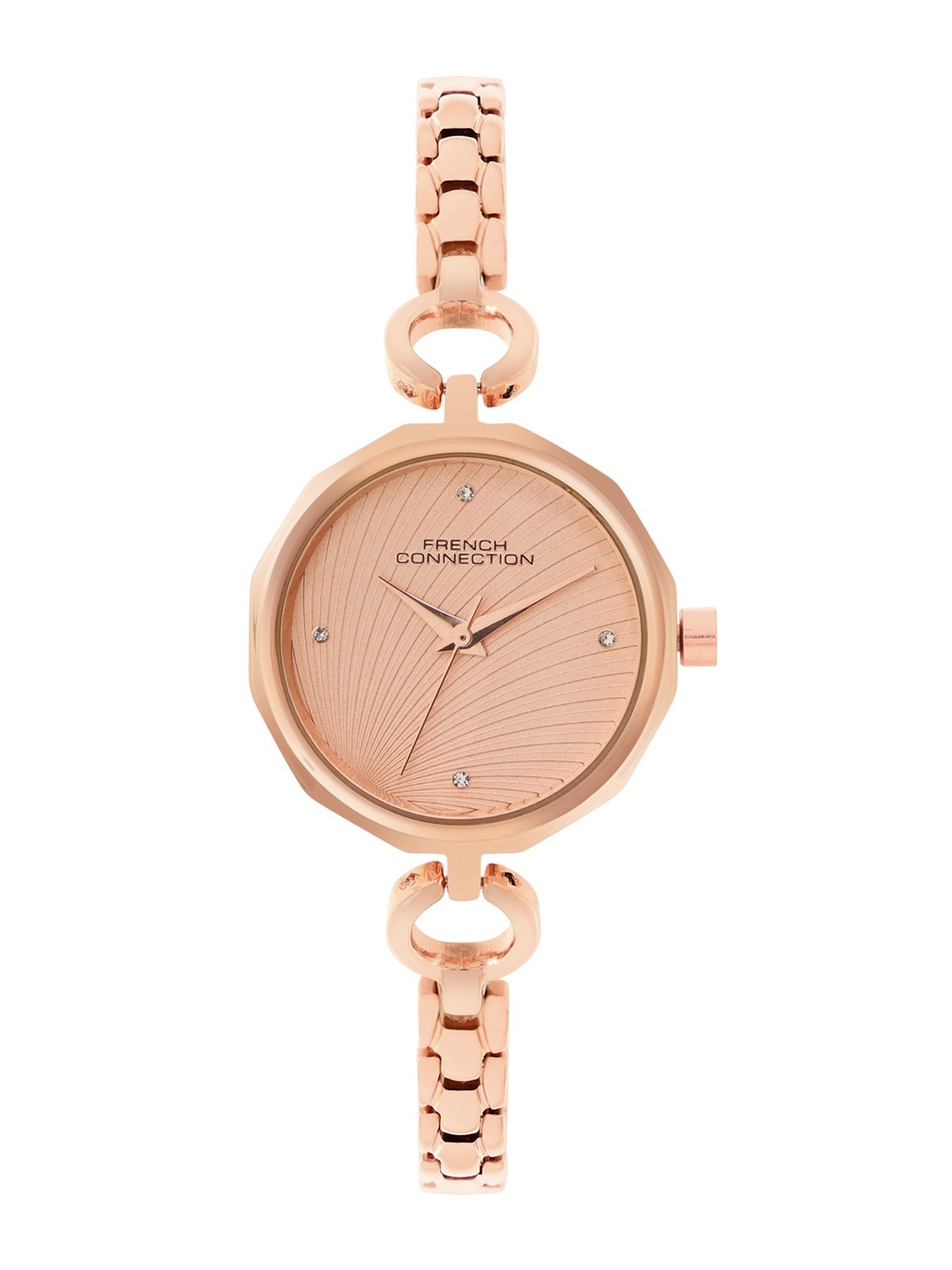 

French Connection Women Dial & Stainless Steel Straps Analogue Watch FCN069RGM, Rose gold