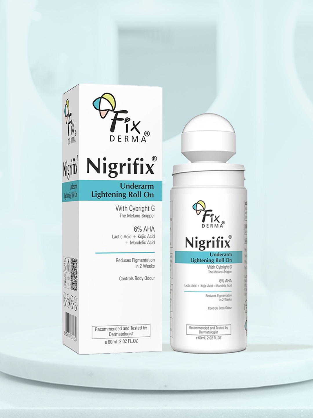 

FIXDERMA Nigrifix Underarm Lightening Roll On - 60ml, White