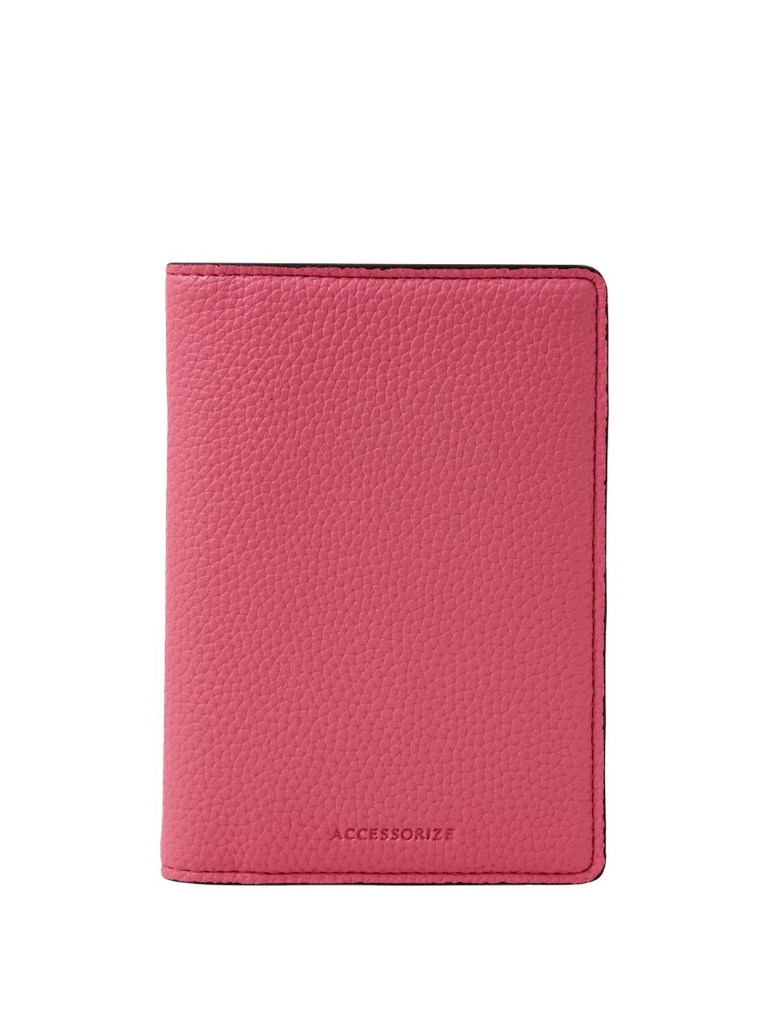 

Accessorize Women Textured Passport Holder, Pink