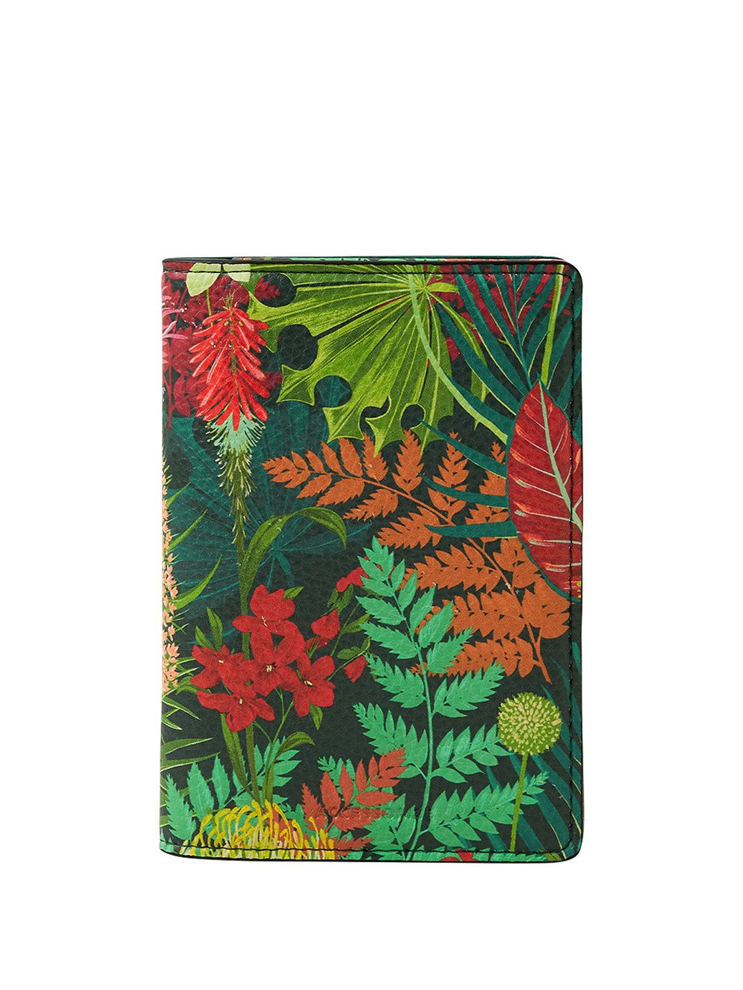 

Accessorize Women Floral Printed Passport Holder, Green