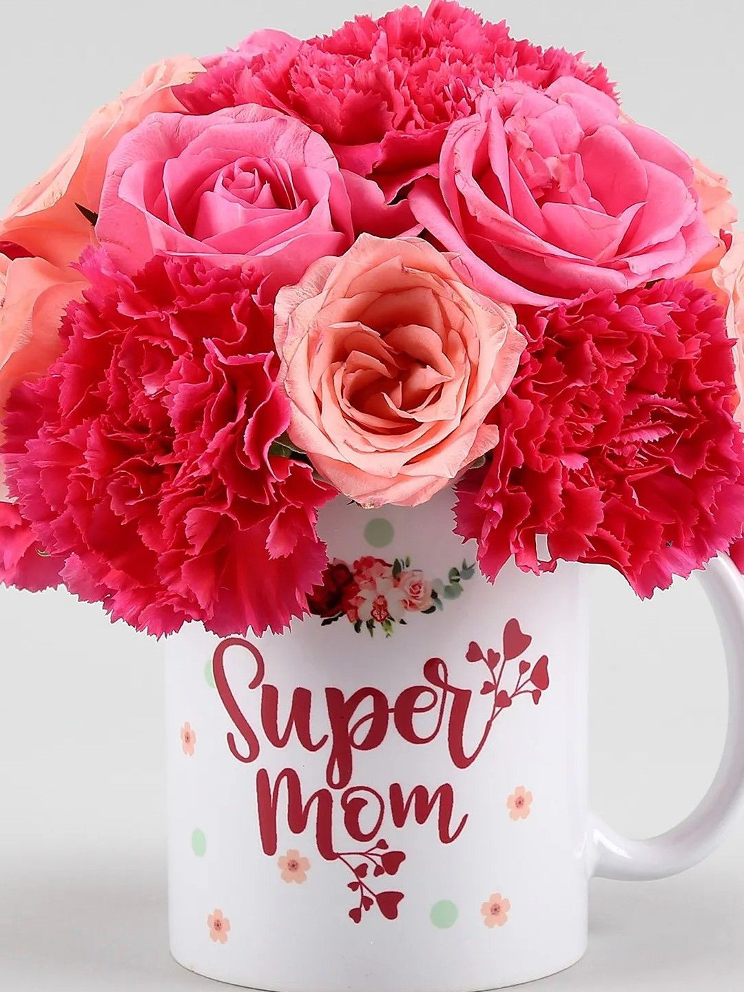 

fnp Red & Pink 13 Pieces Alluring Flowers In Mug