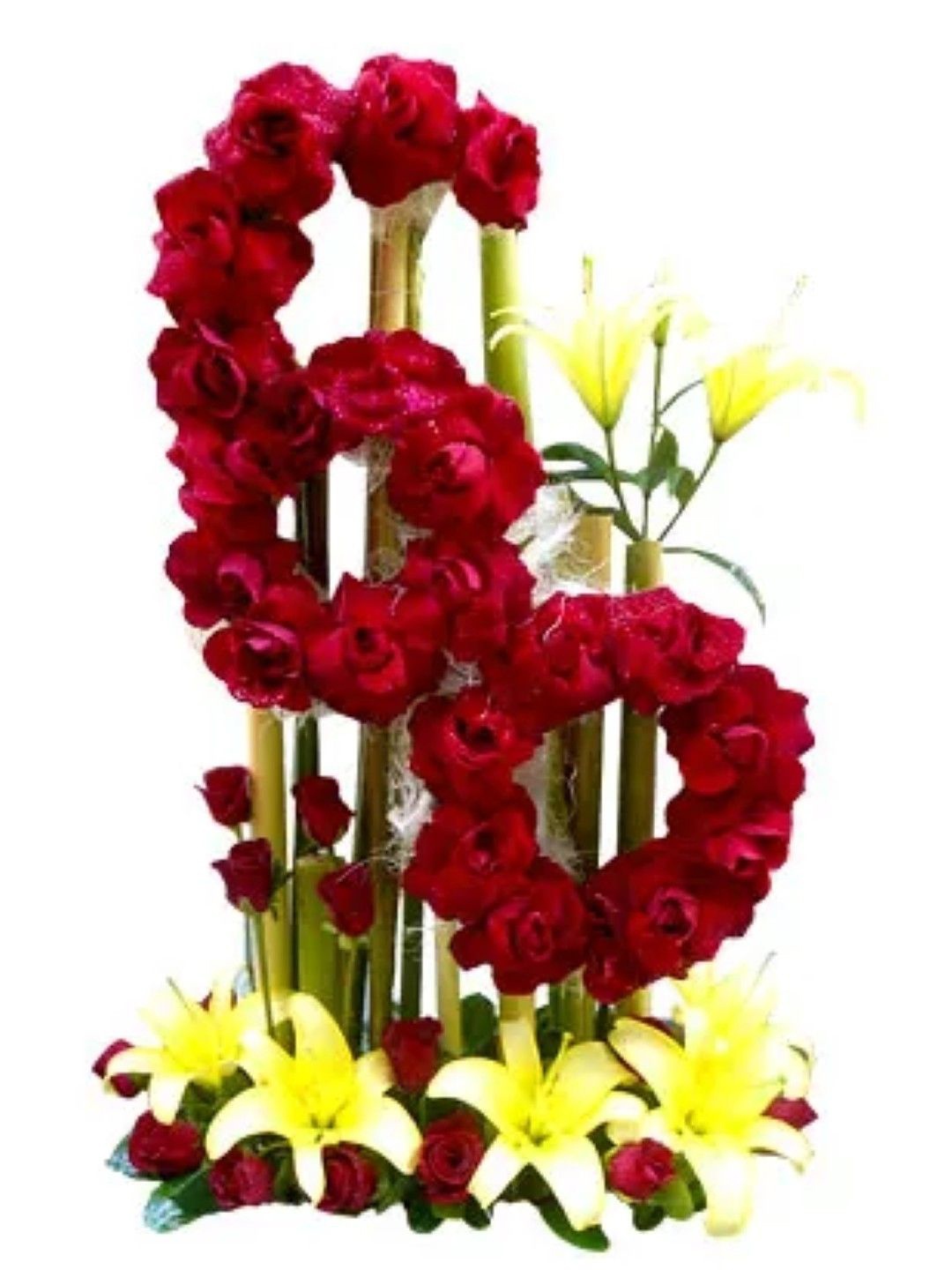 

fnp Red & Green 37 Pieces Mixed Flower Bouquet