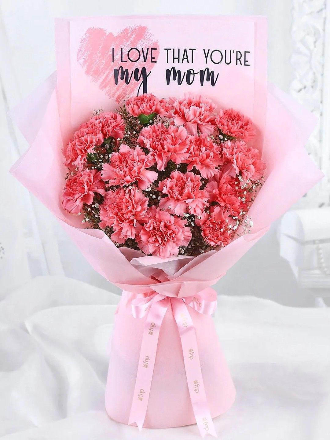 

fnp 16 pieces Pink Carnations Flowers Bouquet