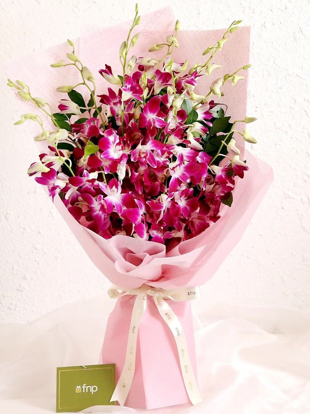 

fnp Purple 10 Pieces Orchids Fresh Flowers Bouquet