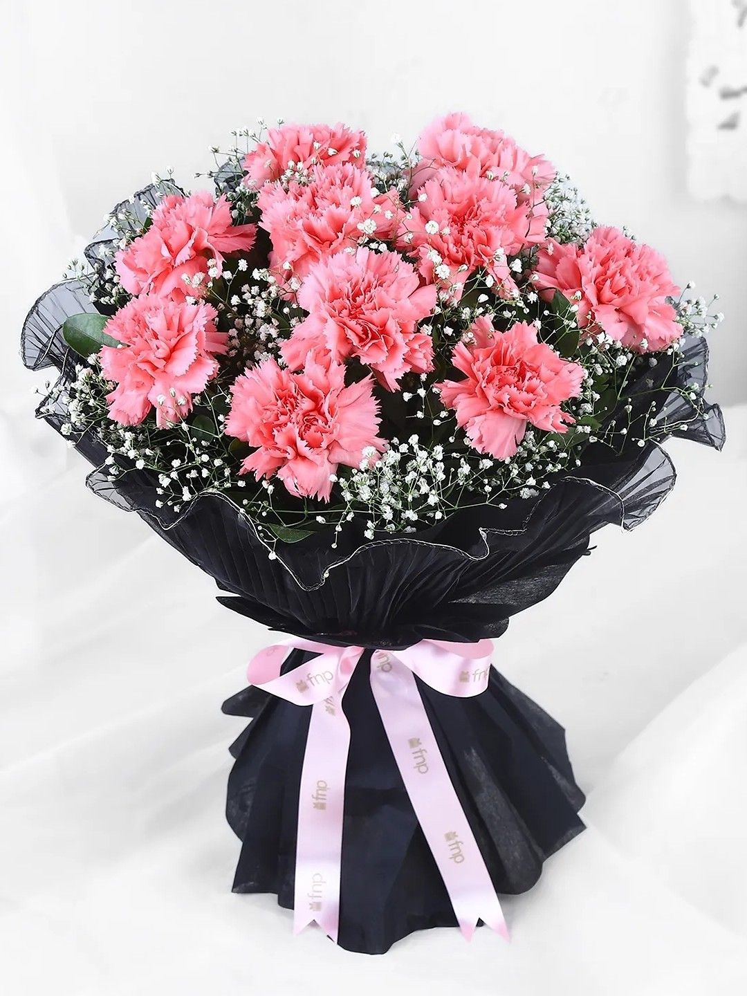 

fnp Pink 10 Pieces Carnations Fresh Flowers