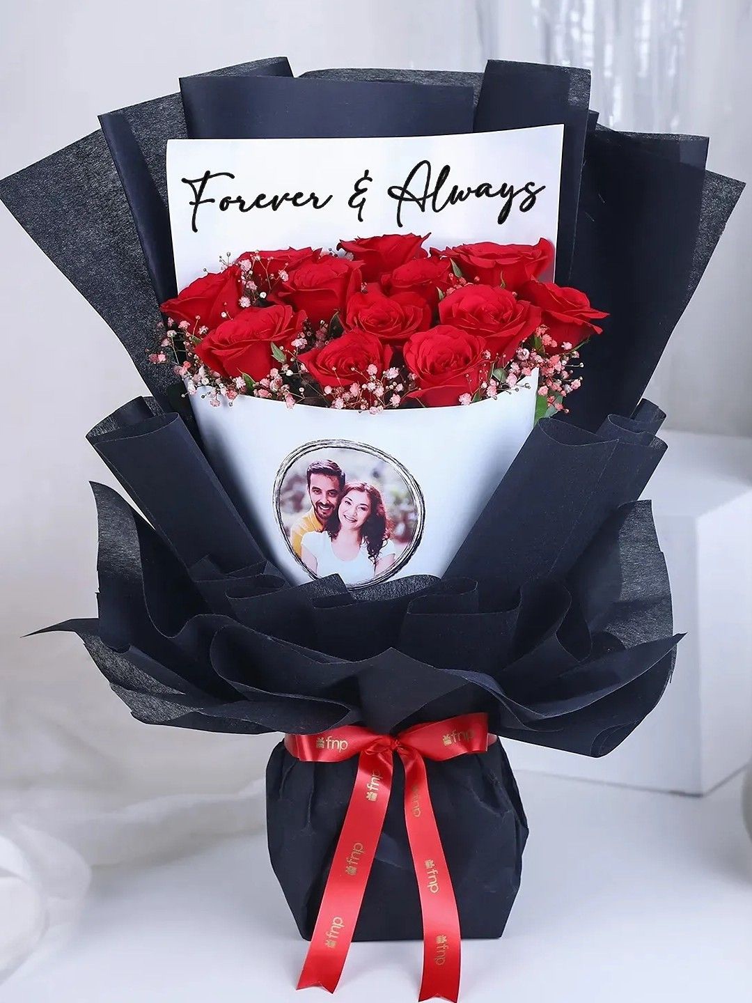 

fnp Red 12 Pieces Roses Fresh Flowers Bouquet