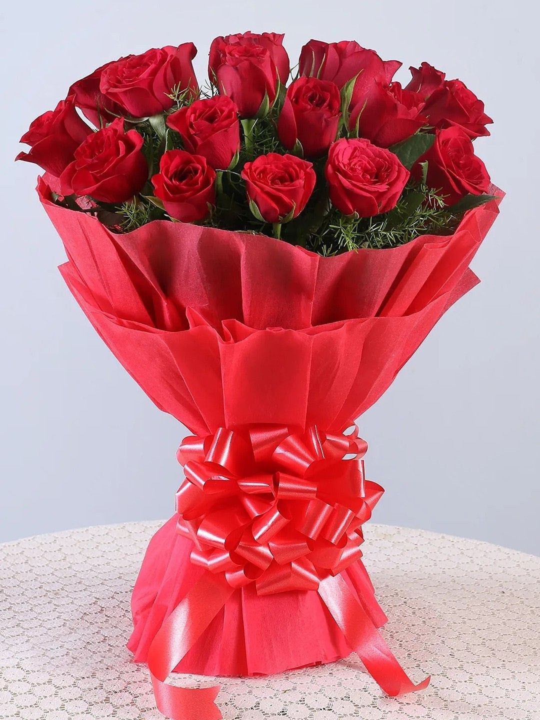 

fnp Red 20 Pieces Roses Fresh Flowers Bouquet