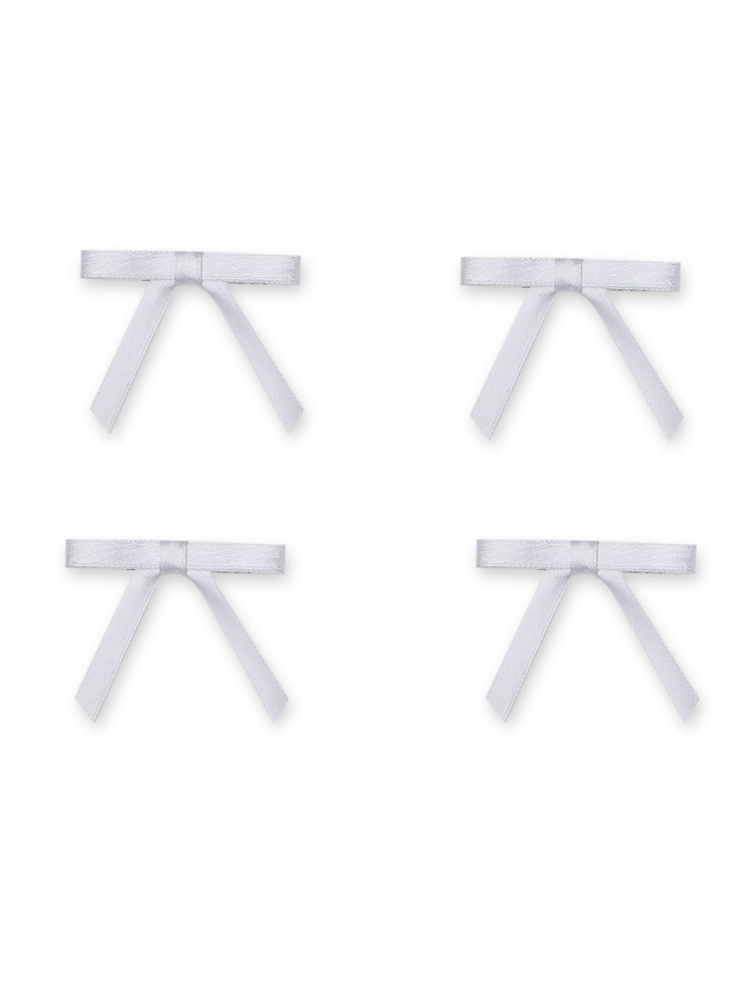 

Arendelle Girls Set Of 4 Alligator Fabric & Metal Hair Clip, White