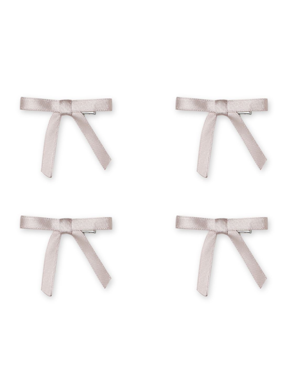 

Arendelle Girl Set Of 4 Alligator Fabric & Metal Hair Clips, Pink