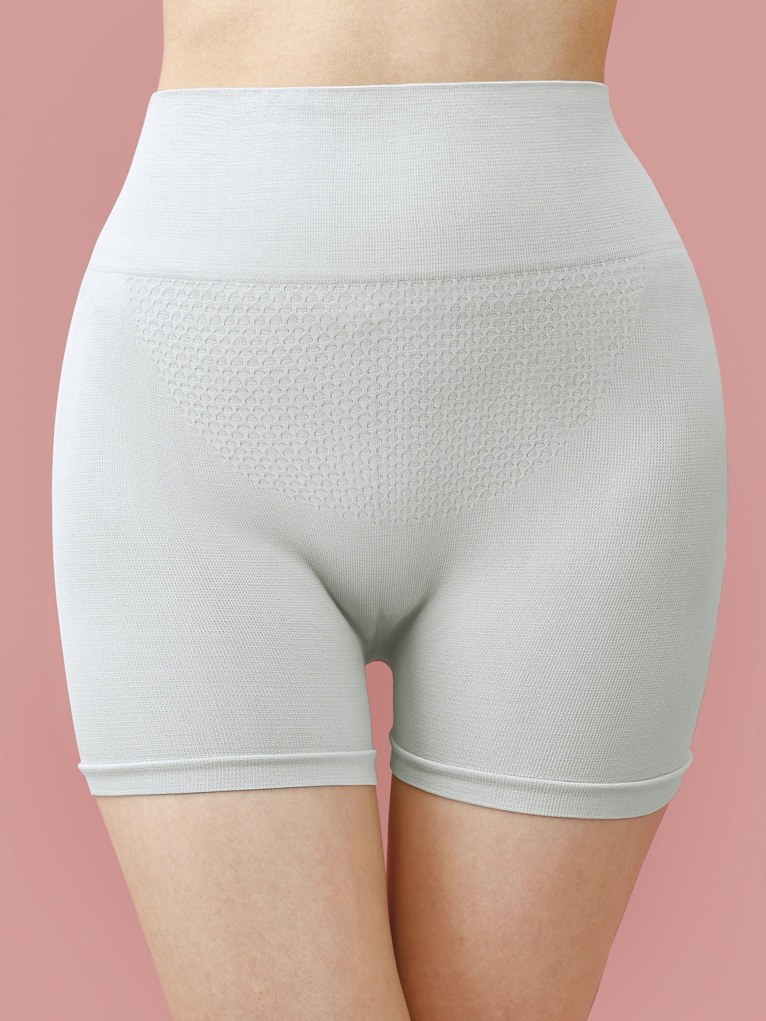

Trendmalls High Waist Anti Rolling Tummy Tucker Shapewear, Grey