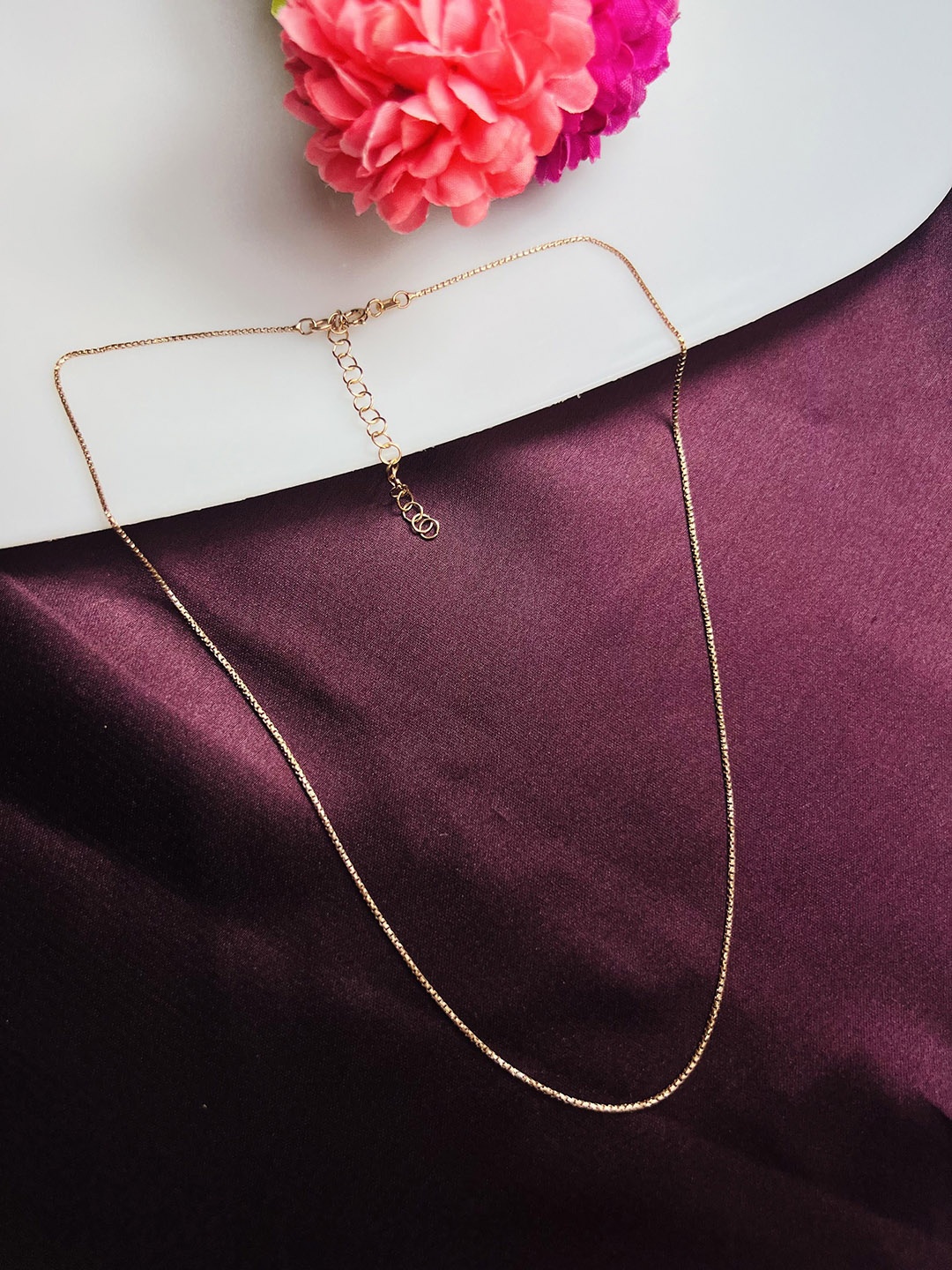 

Arte Jewels 925 Sterling Silver Chain, Rose gold