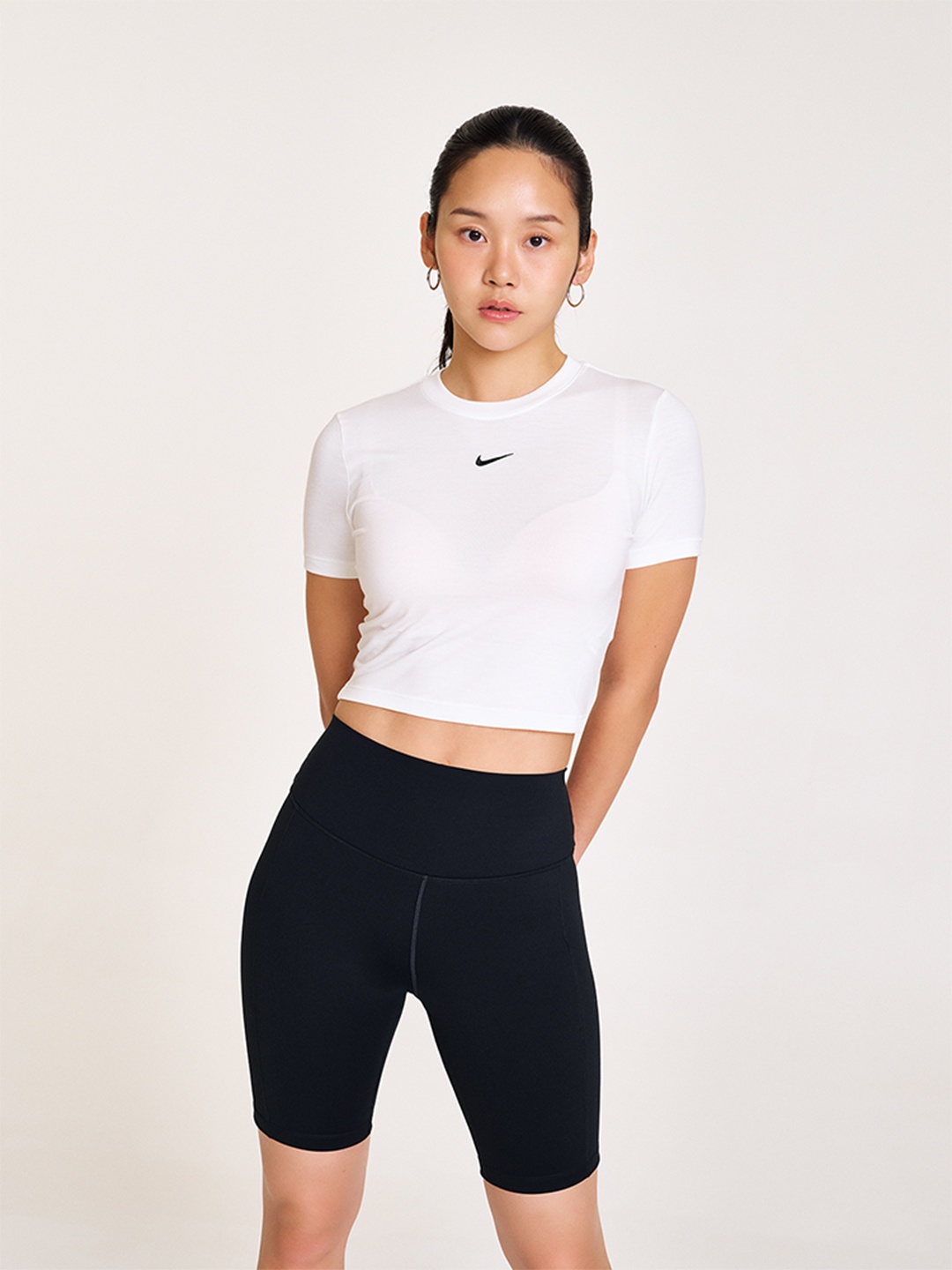 

Nike Sportswear Essential Women Slim-fit Crop T-Shirt, White