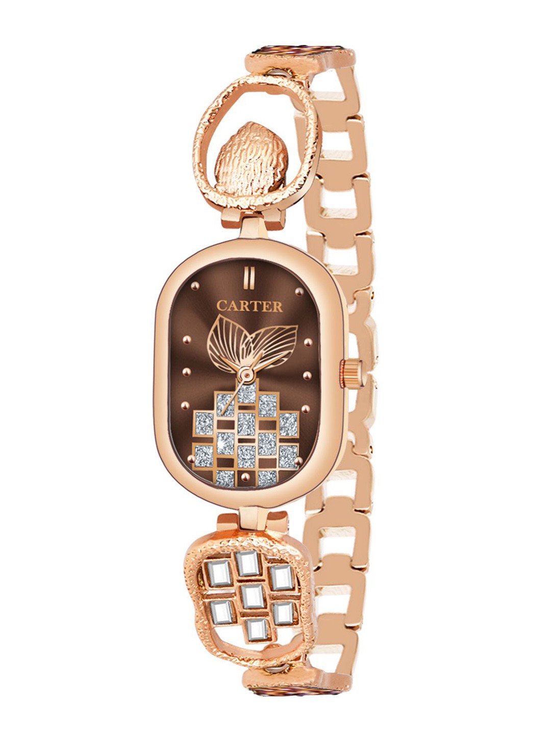 

Sandy D Carter Women Dial & Stainless Steel Straps Analogue Watch Sandy D Carter-211-CP, Brown
