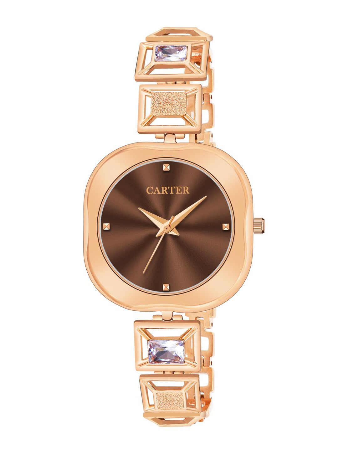 

Sandy D Carter Women Dial & Stainless Steel Straps Analogue Watch Sandy D Carter-228-CP, Rose gold