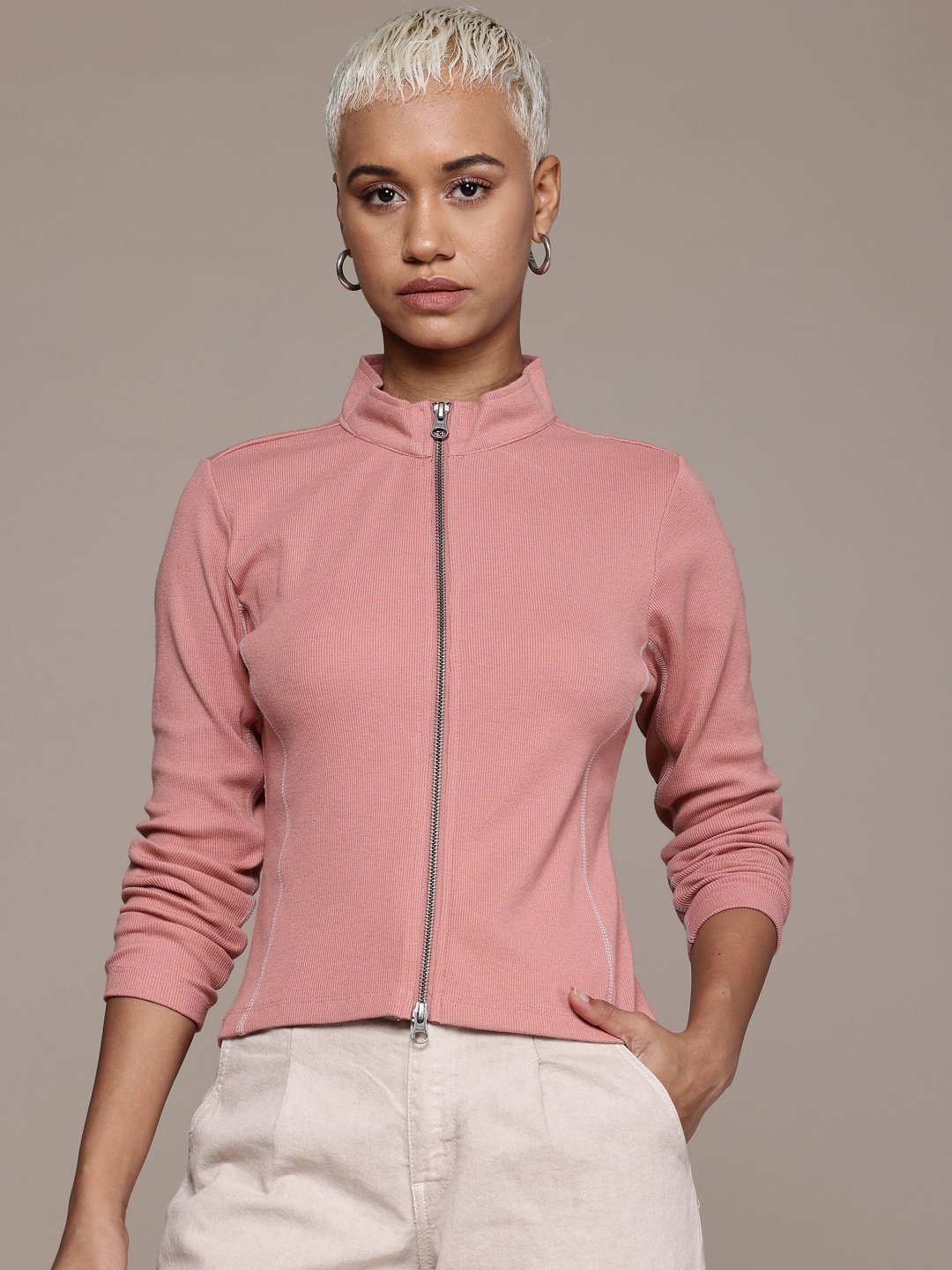 

Roadster Open Front Jacket, Rose