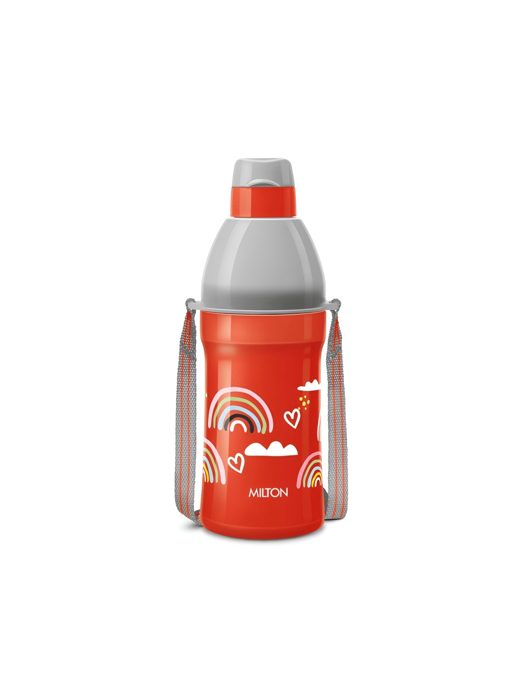 

Milton Red Kool Joy 600 Plastic Insulated Water Bottle Sipper Lid with Straw 600 ml