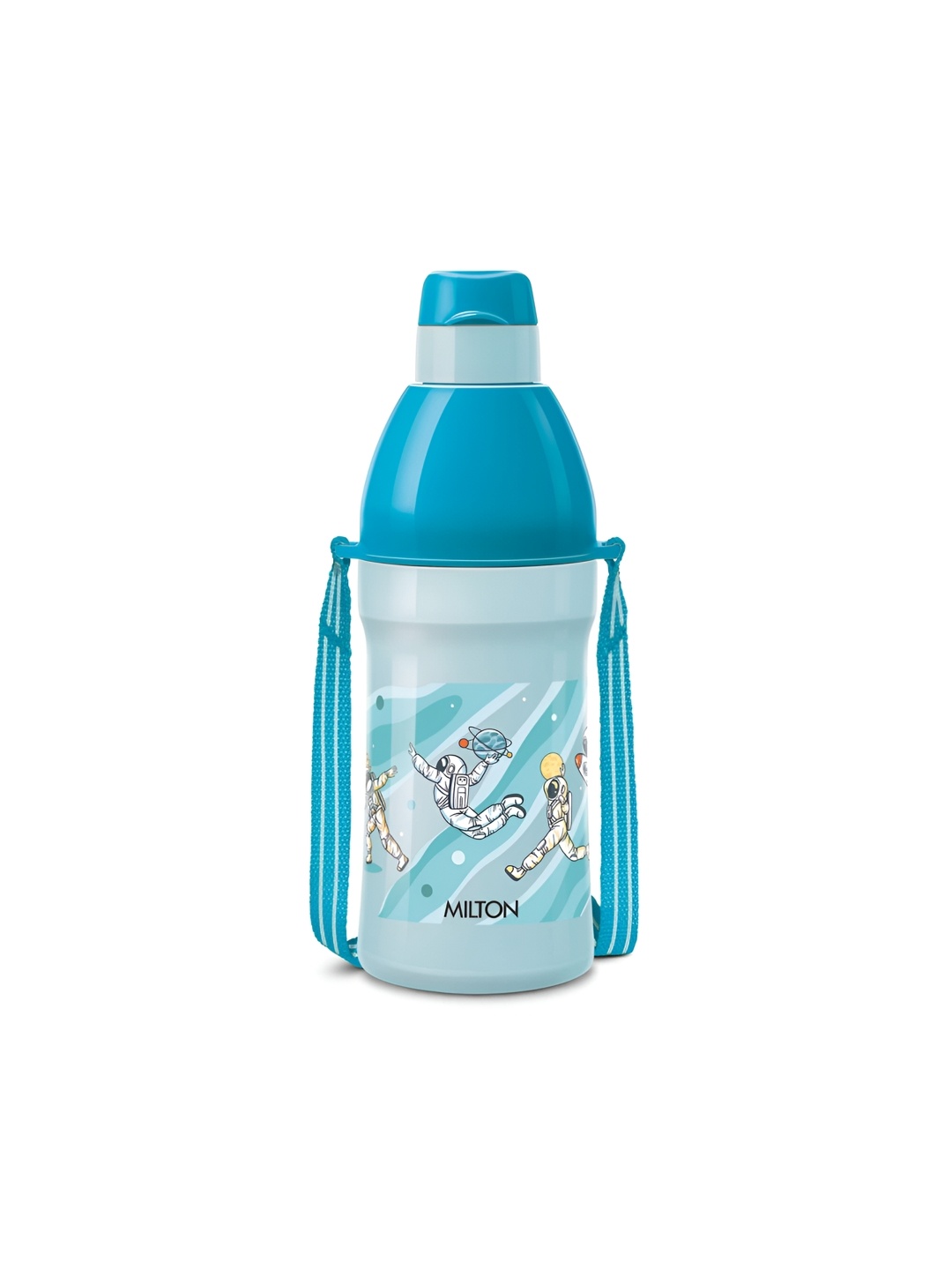 

Milton Blue Kool Joy 600 Plastic Insulated Water Bottle Sipper Lid with Straw 600 ml