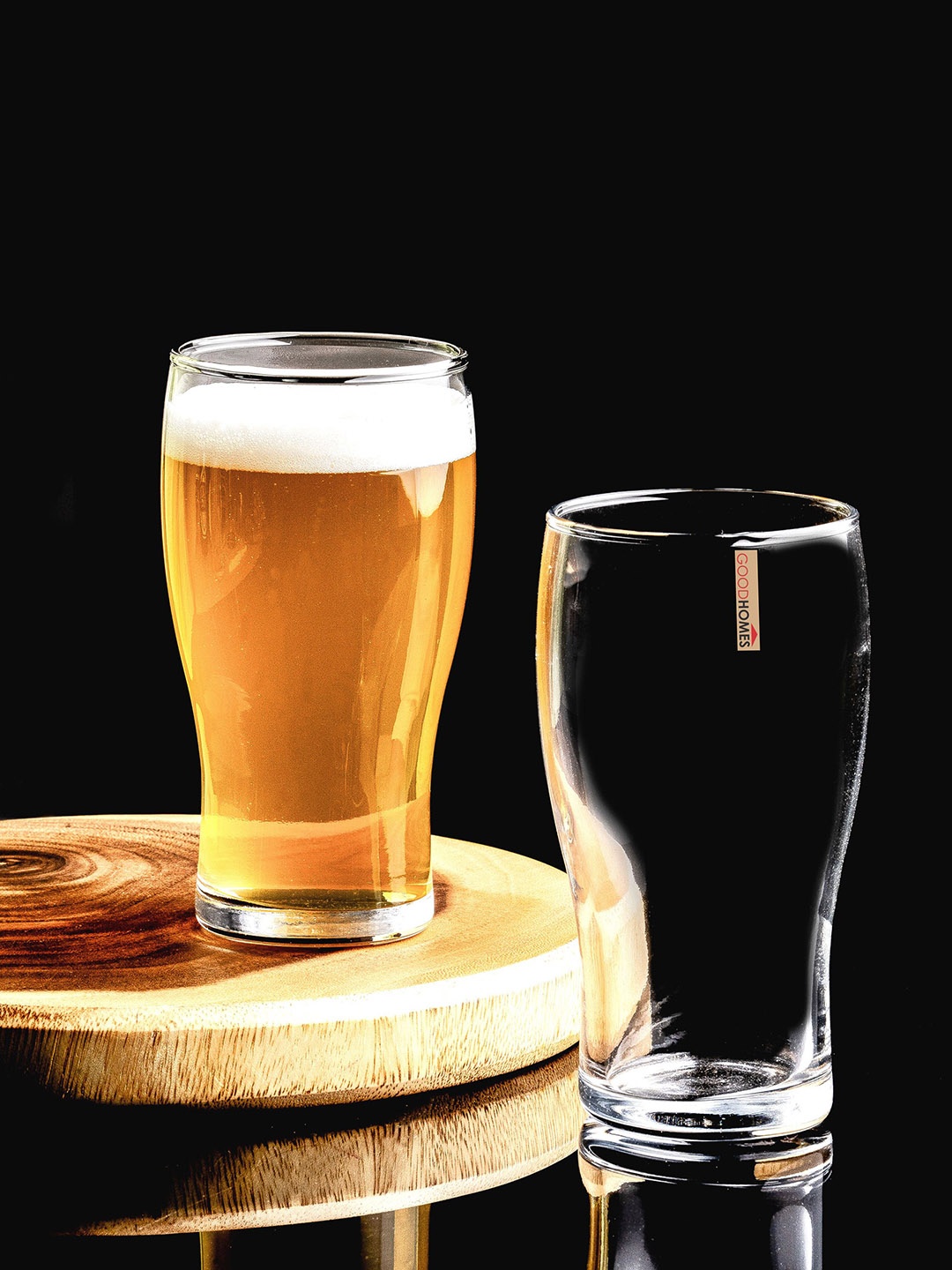 

GOODHOMES Transparent 6 Pieces Glass Beer Glass 550 ml